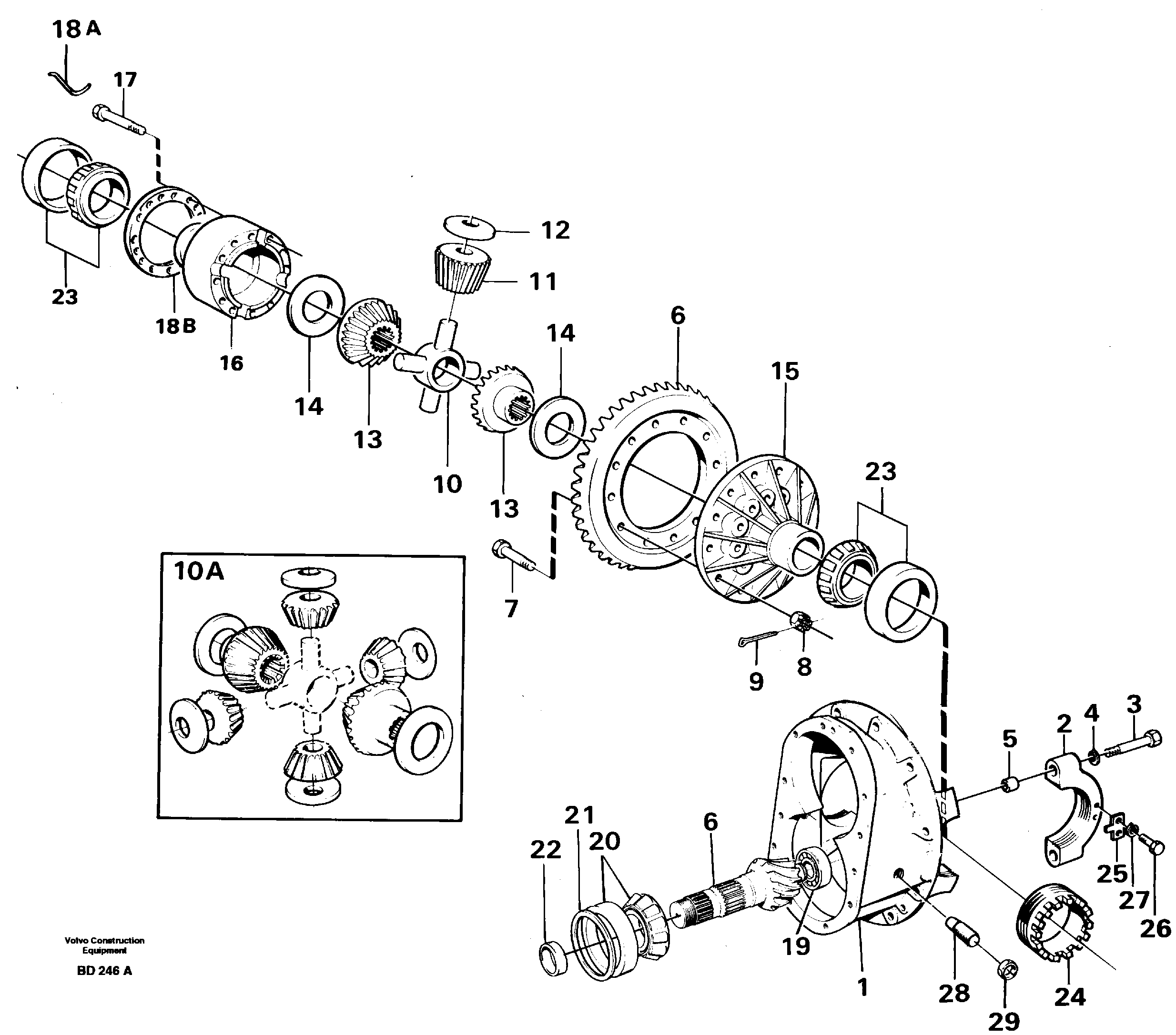 Схема запчастей Volvo A30 VOLVO BM VOLVO BM A30 - 18514 Final gear 