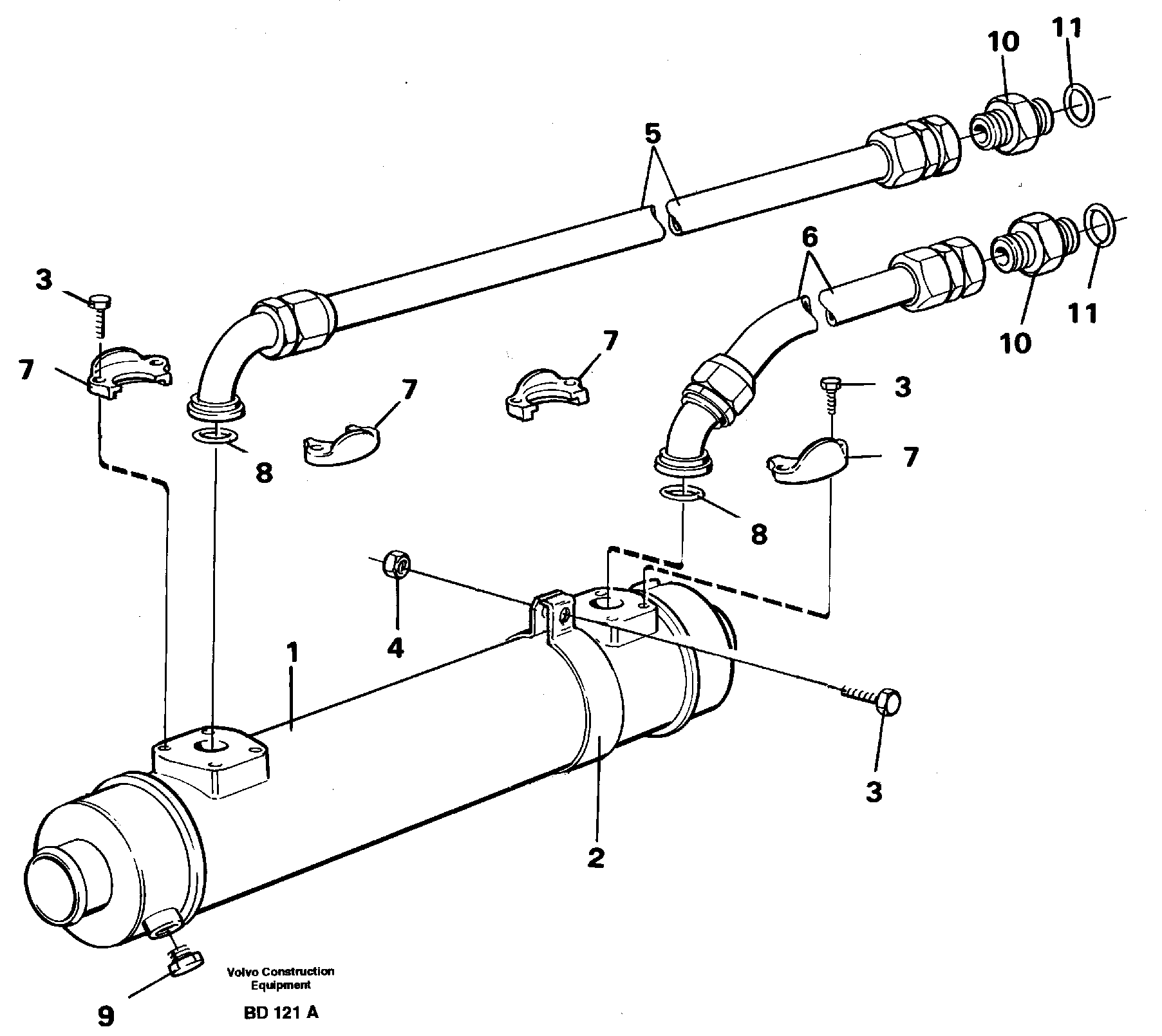 Схема запчастей Volvo A30 VOLVO BM VOLVO BM A30 - 58208 Масляный радиатор 