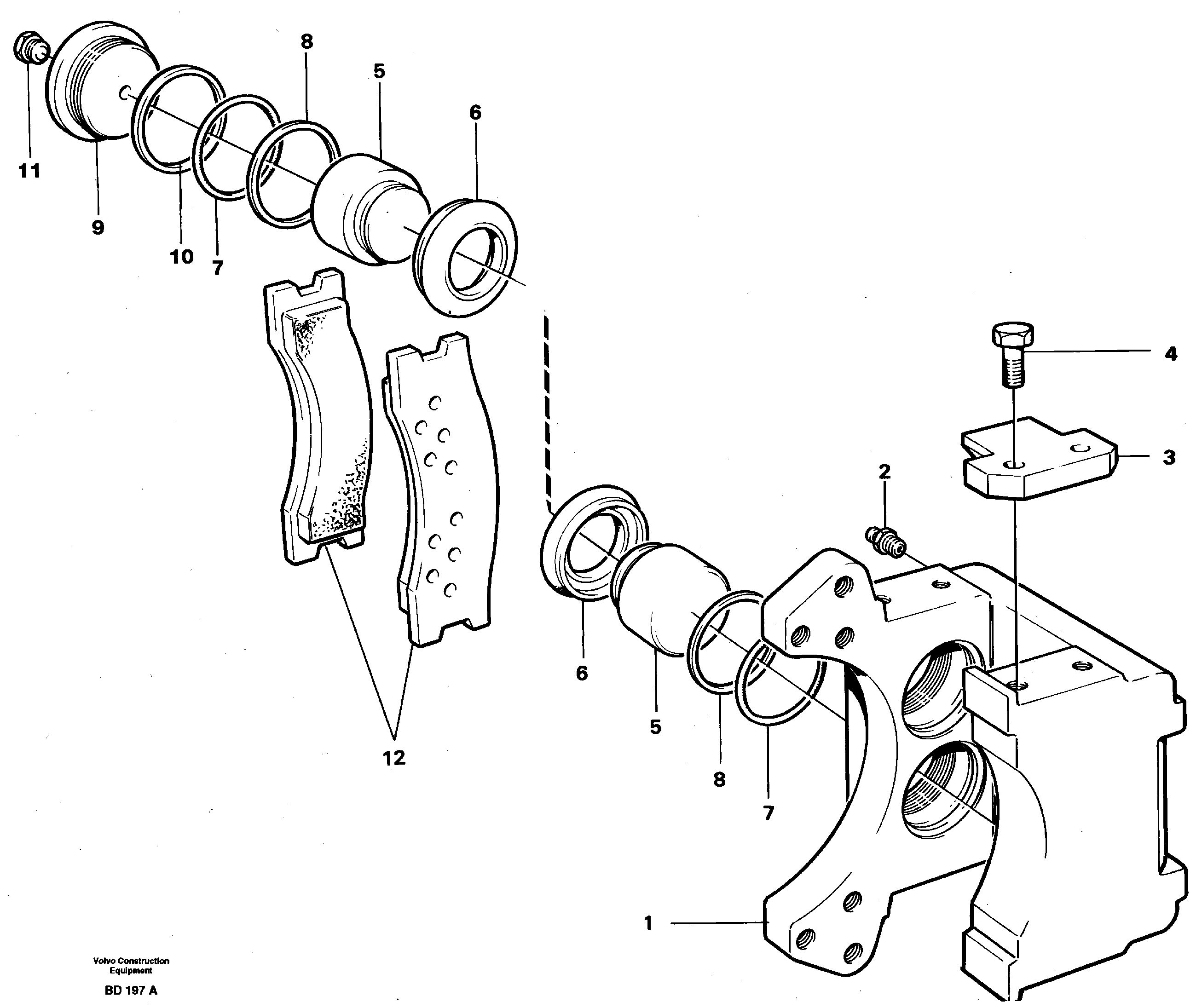 Схема запчастей Volvo A30 VOLVO BM VOLVO BM A30 - 15244 Disc brake 