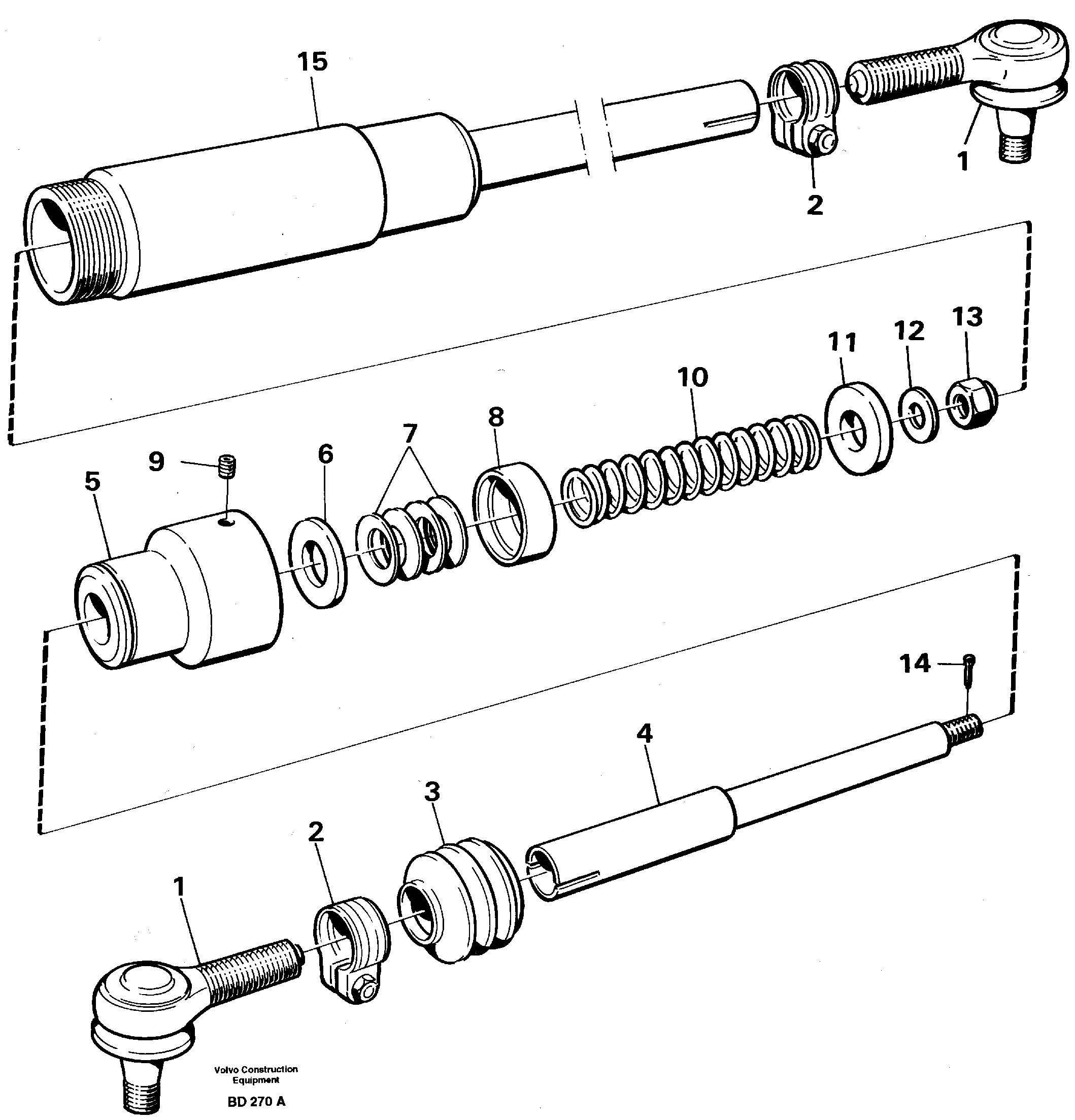 Схема запчастей Volvo A30 VOLVO BM VOLVO BM A30 - 51333 Drag rod 