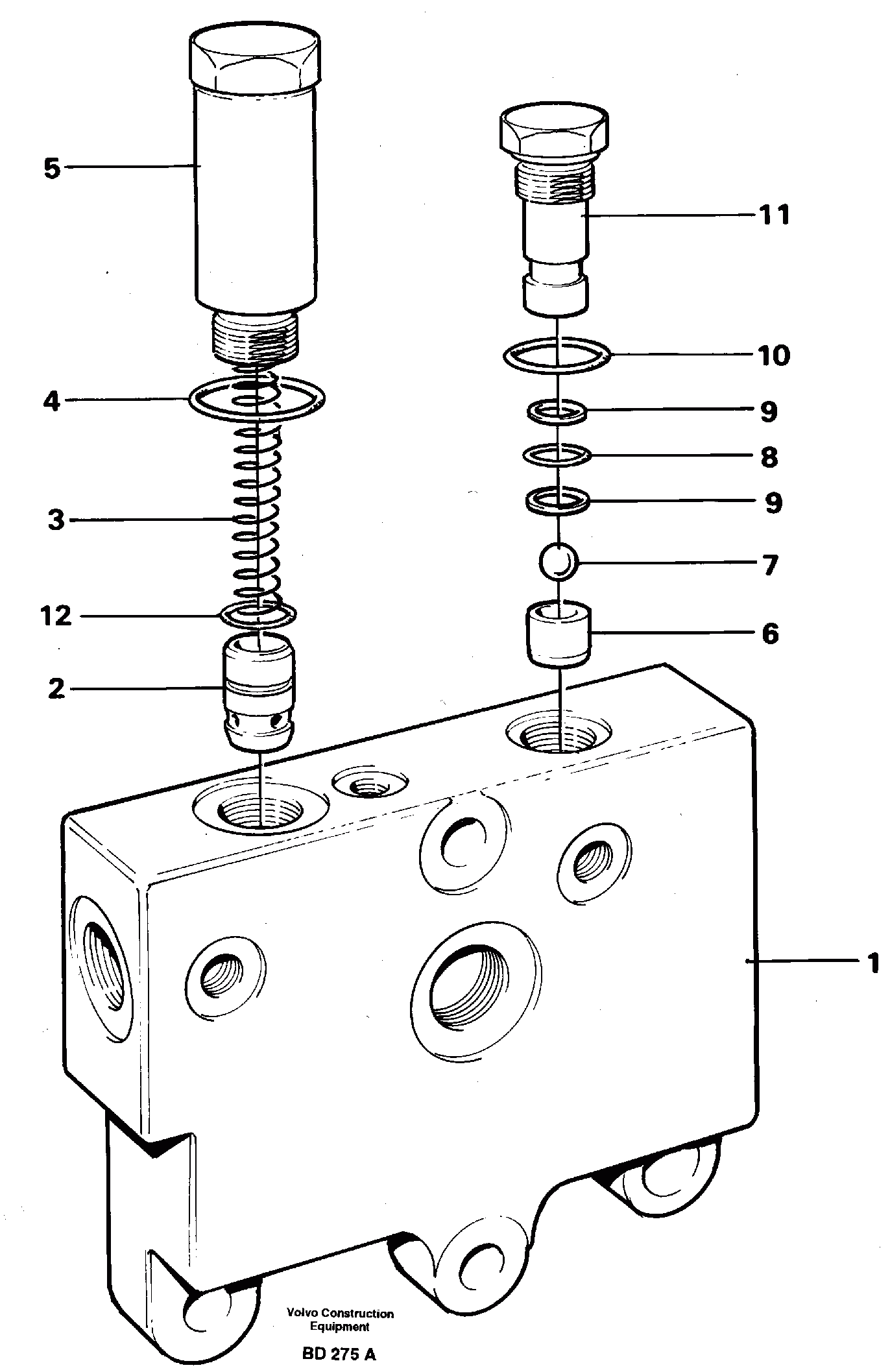 Схема запчастей Volvo A30 VOLVO BM VOLVO BM A30 - 10341 Valves 
