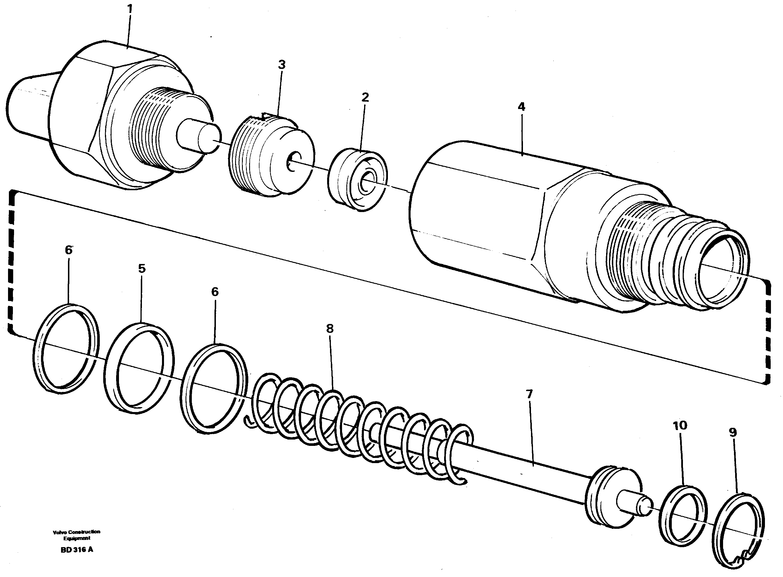 Схема запчастей Volvo A30 VOLVO BM VOLVO BM A30 - 6225 Pressure sensor 