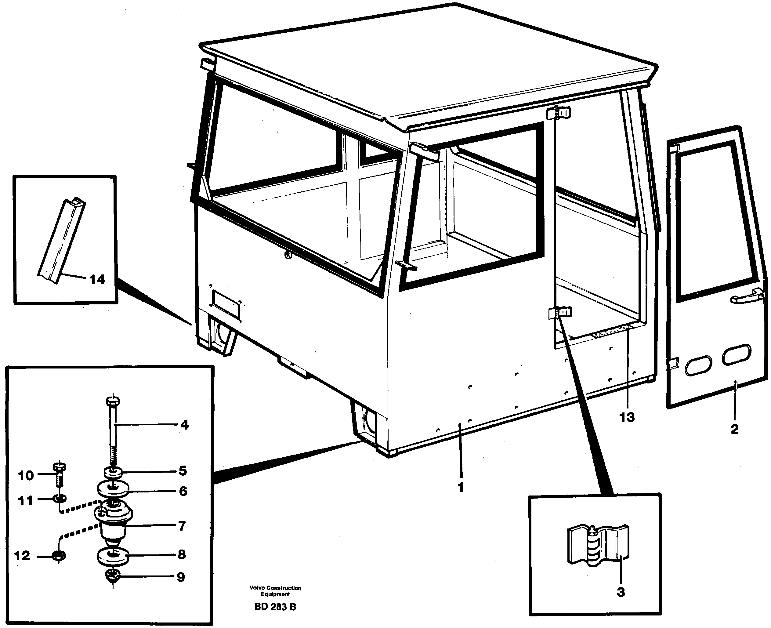 Схема запчастей Volvo A30 VOLVO BM VOLVO BM A30 - 5304 Drivers cab 