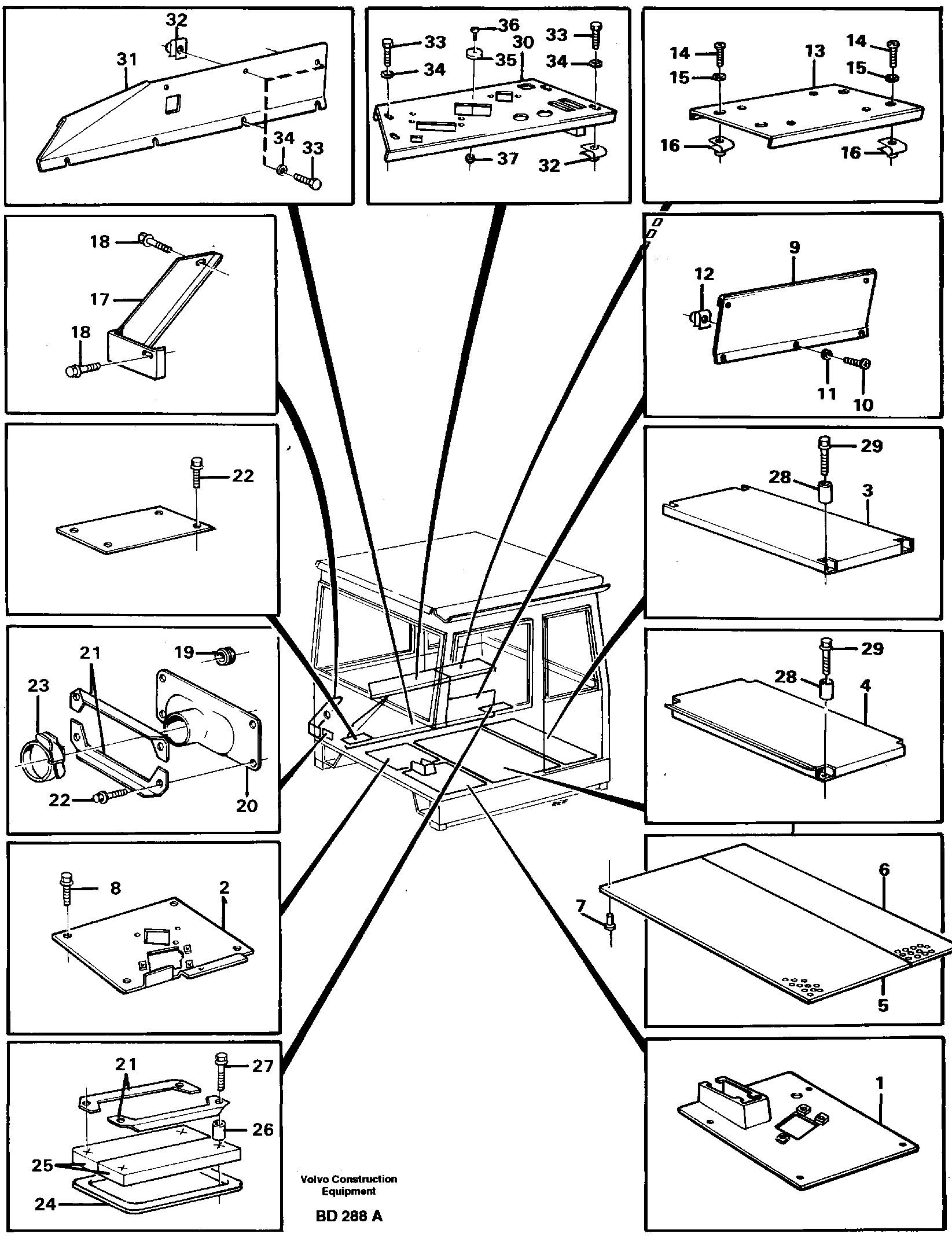 Схема запчастей Volvo A30 VOLVO BM VOLVO BM A30 - 40920 Floor panels and cover plates 