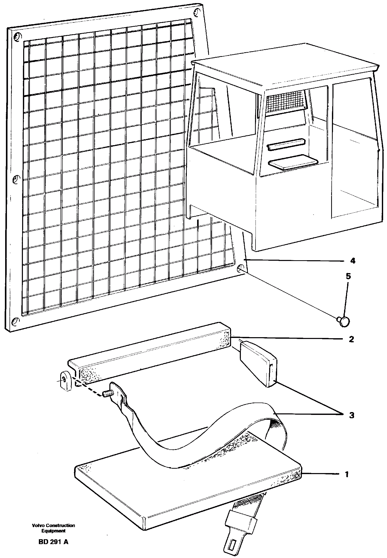Схема запчастей Volvo A30 VOLVO BM VOLVO BM A30 - 32326 Instructors seat 