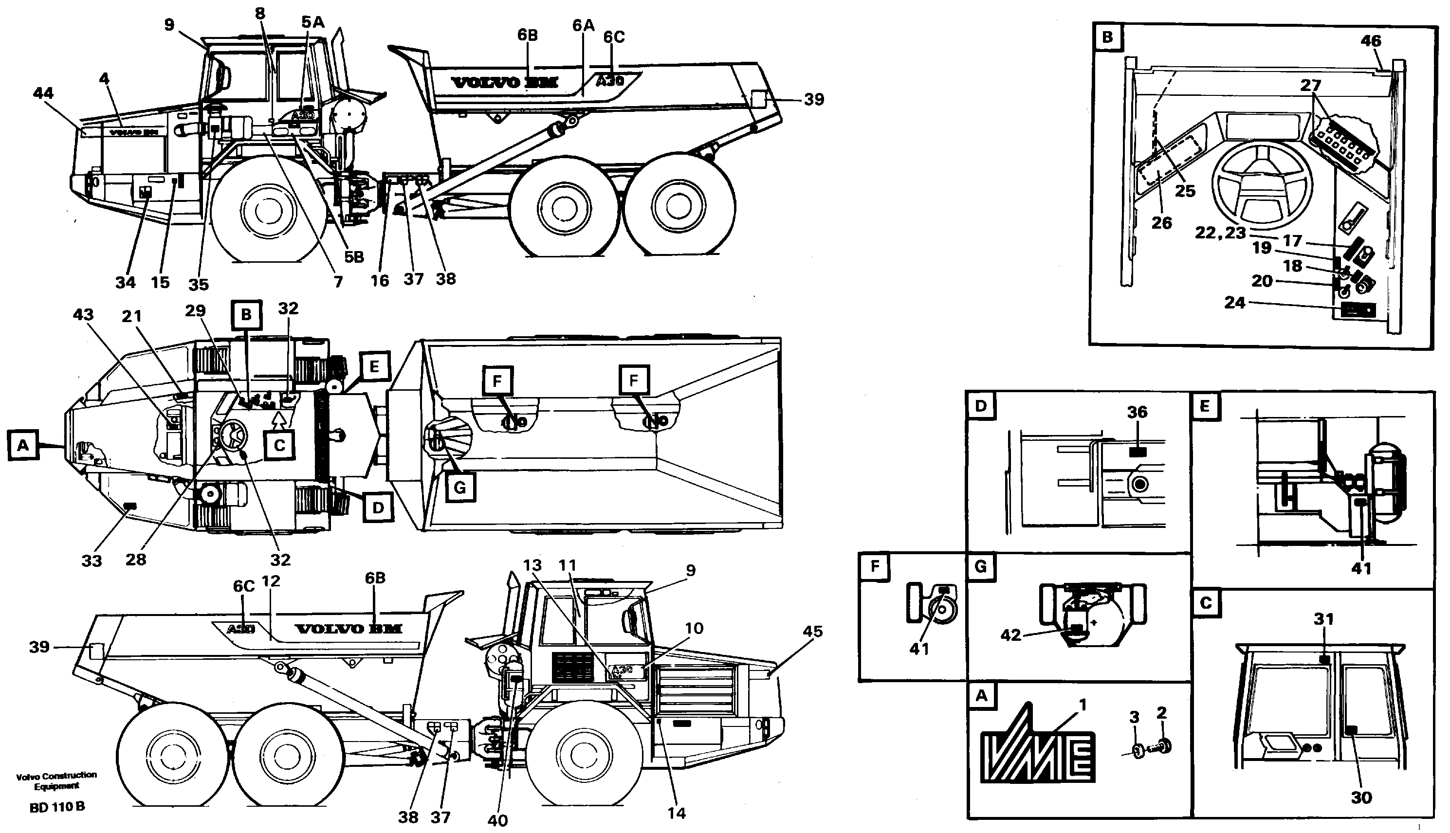 Схема запчастей Volvo A30 VOLVO BM VOLVO BM A30 - 66626 Transfer 