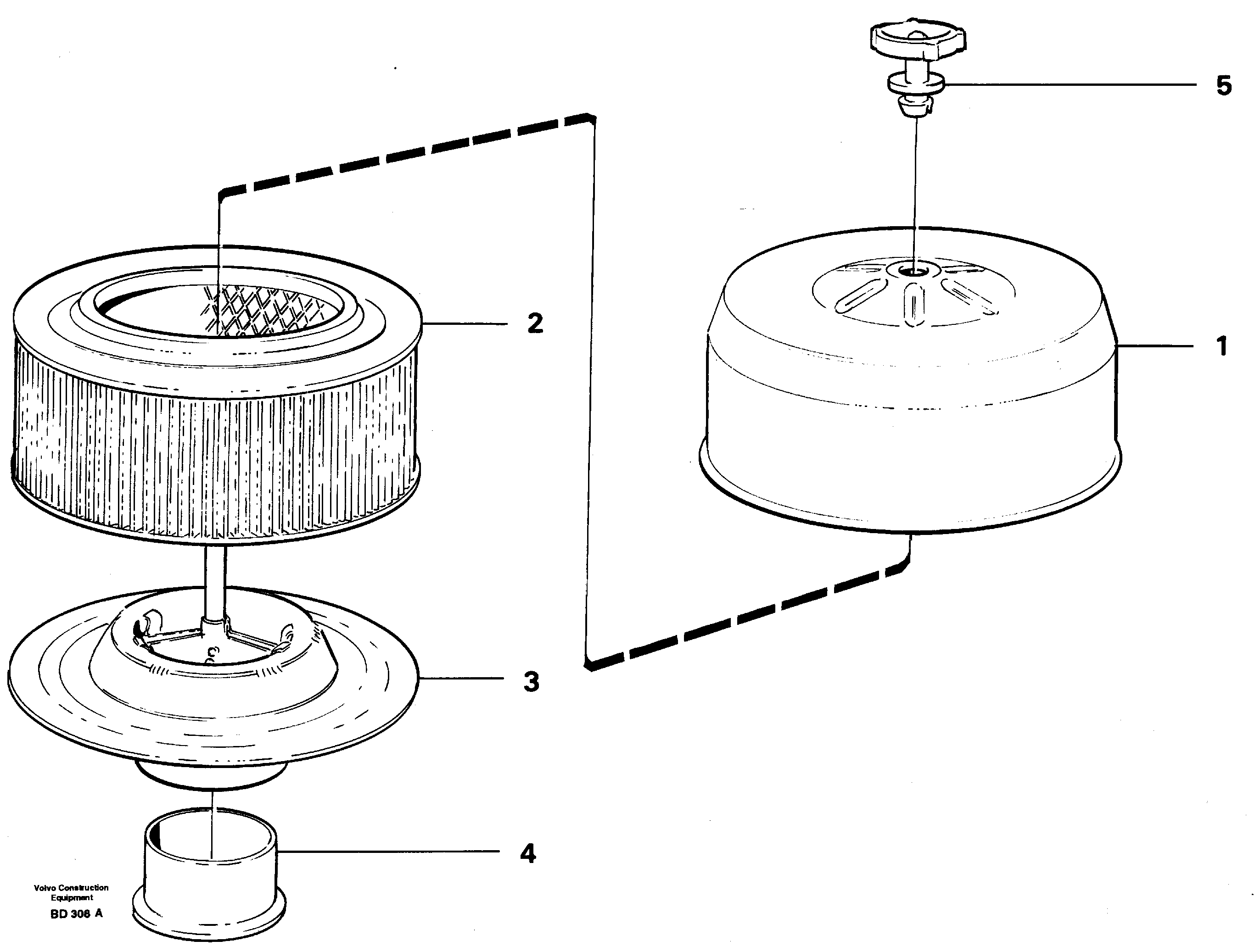 Схема запчастей Volvo A30 VOLVO BM VOLVO BM A30 - 14396 Фильтр топливный 