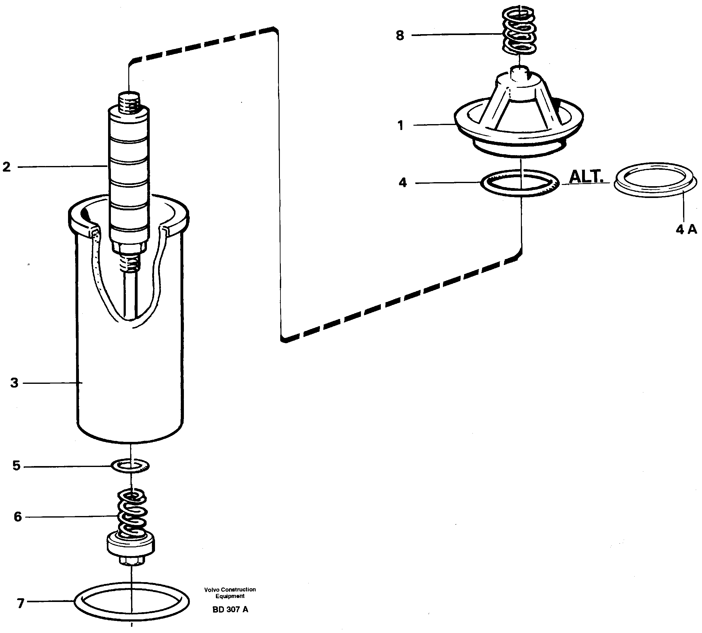 Схема запчастей Volvo A30 VOLVO BM VOLVO BM A30 - 31162 Фильтр топливный 
