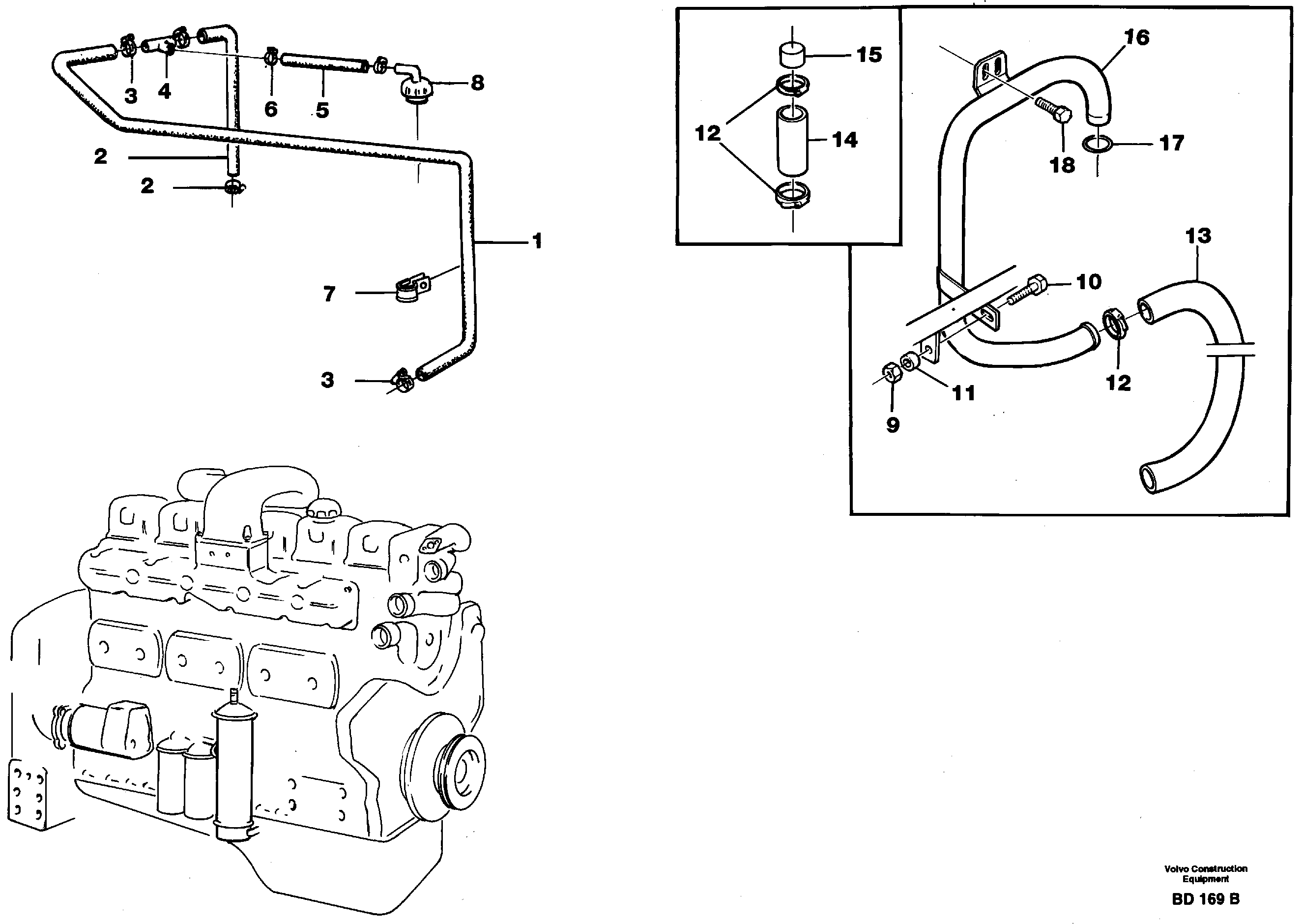 Схема запчастей Volvo A30 VOLVO BM VOLVO BM A30 - 81388 Crankcase ventilation 