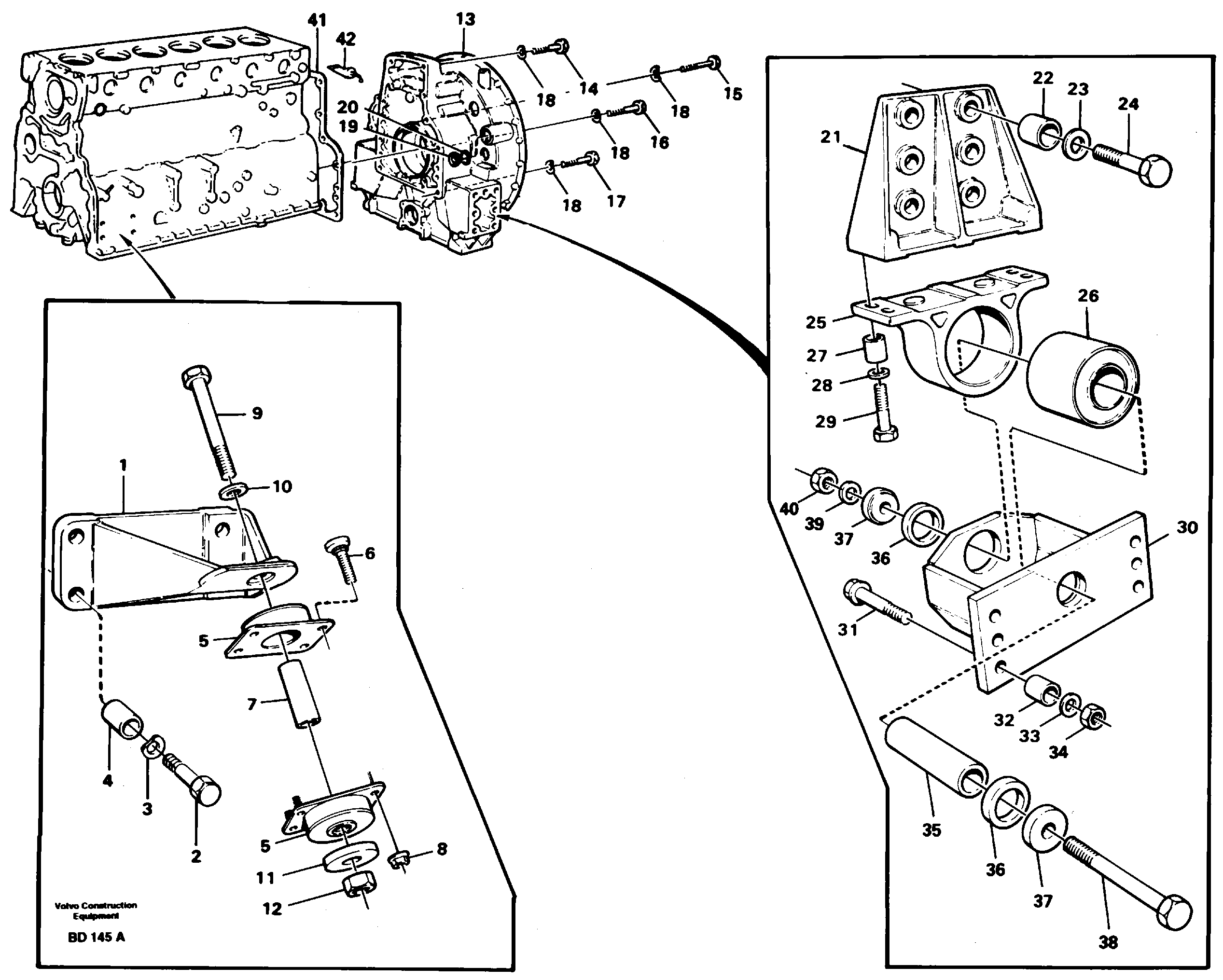 Схема запчастей Volvo A30 VOLVO BM VOLVO BM A30 - 58206 Engine mount 
