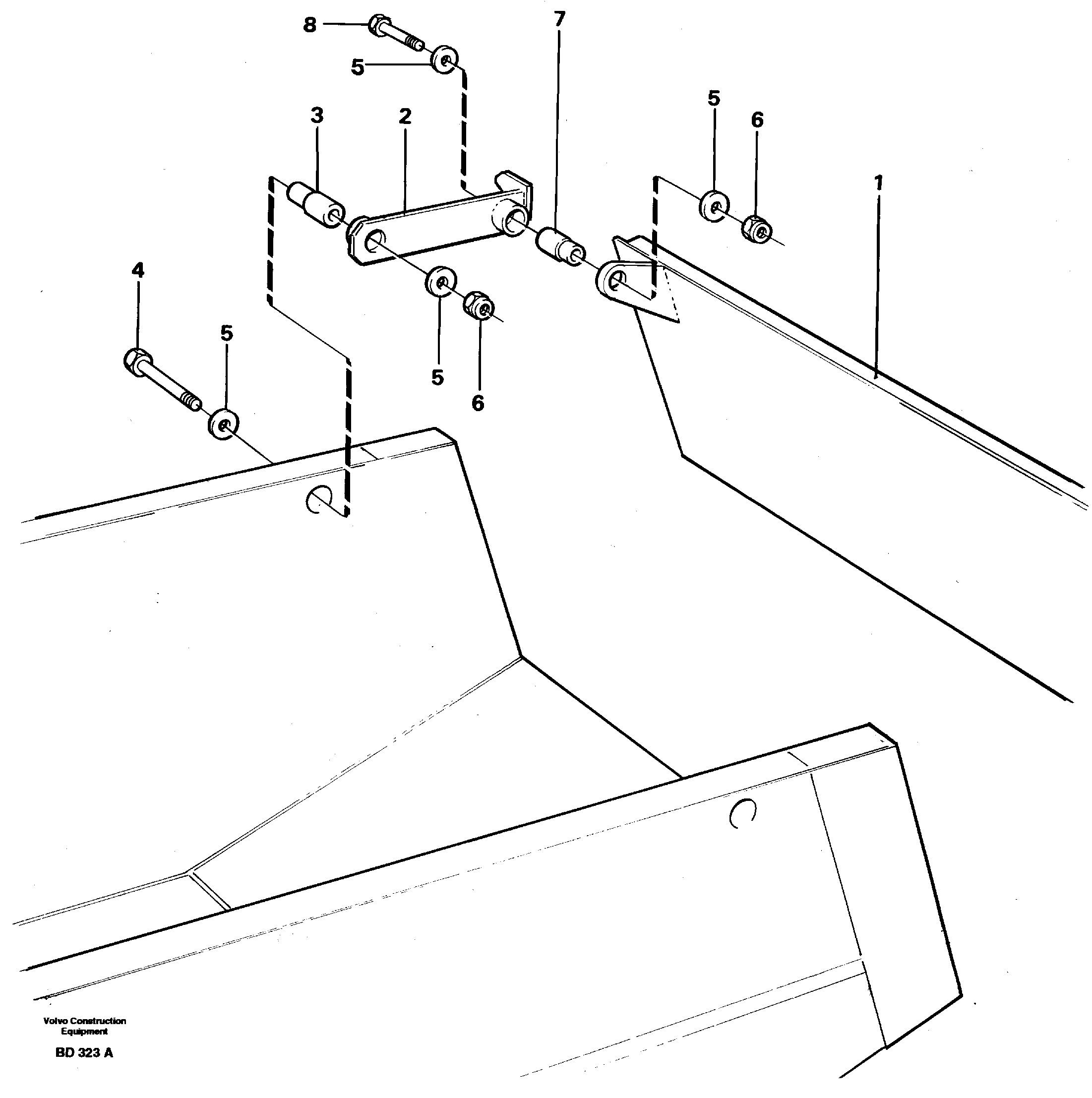 Схема запчастей Volvo A30 VOLVO BM VOLVO BM A30 - 31945 Overhung tailgate 