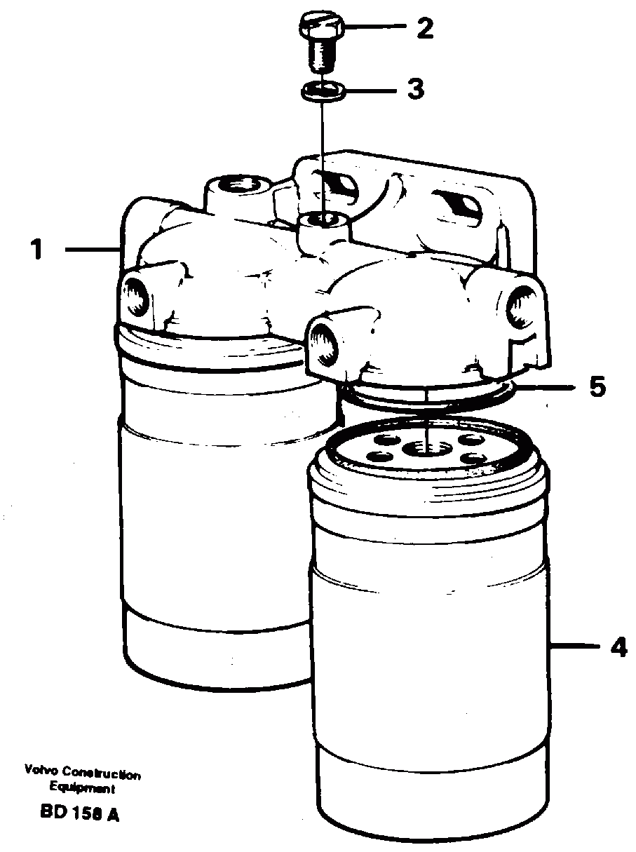 Схема запчастей Volvo A30 VOLVO BM VOLVO BM A30 - 55018 Фильтр топливный 