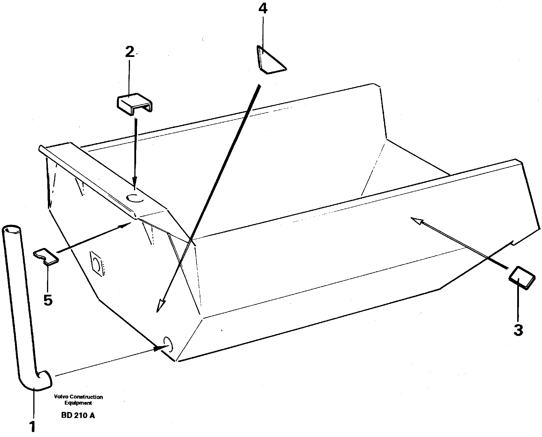 Схема запчастей Volvo A30 VOLVO BM VOLVO BM A30 - 63843 Exhaust pipe 