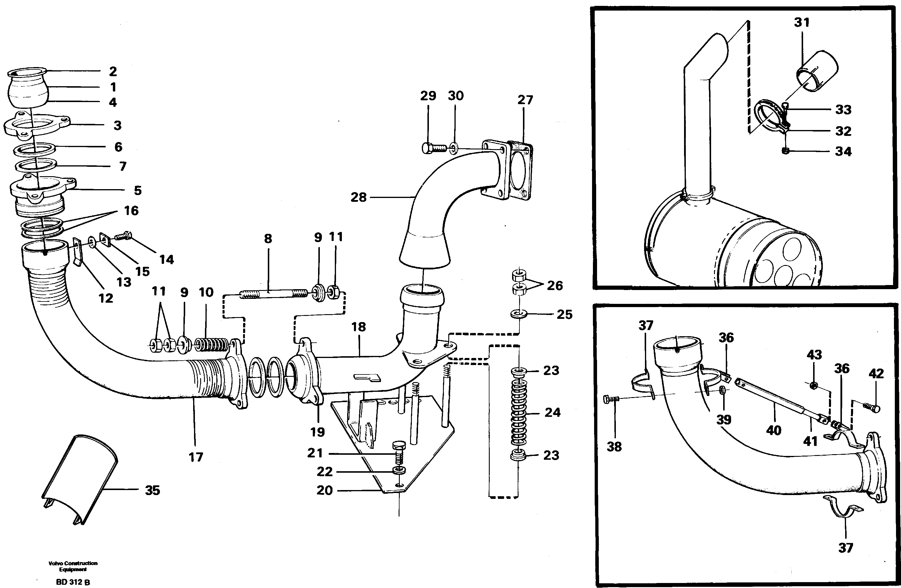 Схема запчастей Volvo A30 VOLVO BM VOLVO BM A30 - 83114 Body heating 