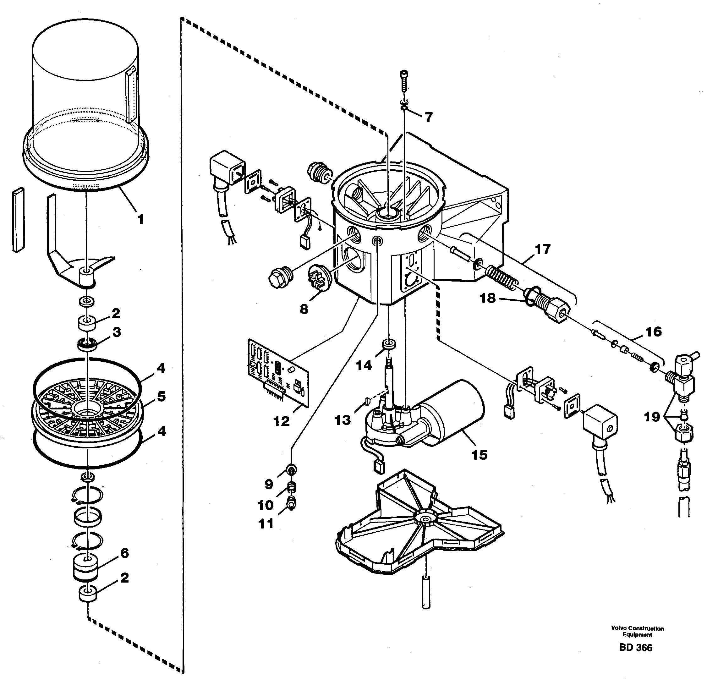 Схема запчастей Volvo A30 VOLVO BM VOLVO BM A30 - 12453 Насос 