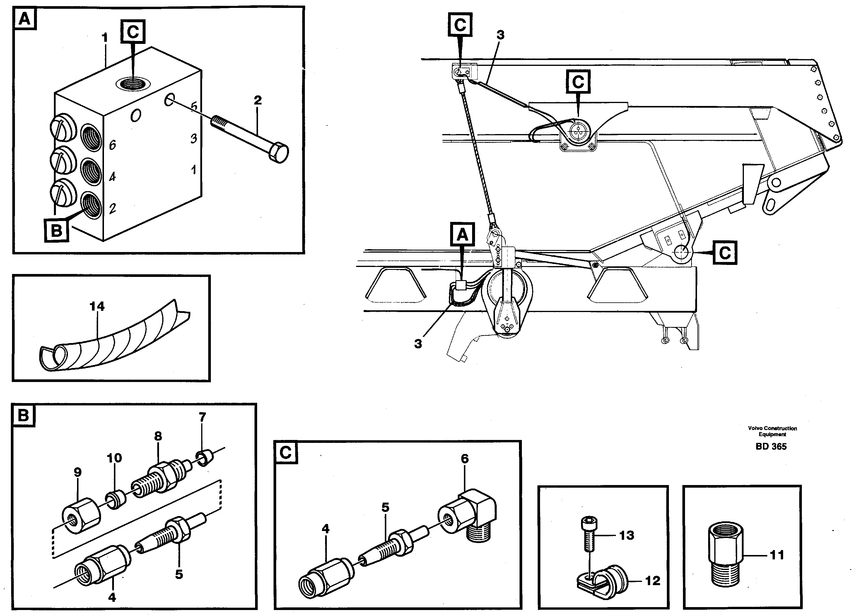 Схема запчастей Volvo A30 VOLVO BM VOLVO BM A30 - 71603 Central lubrication 