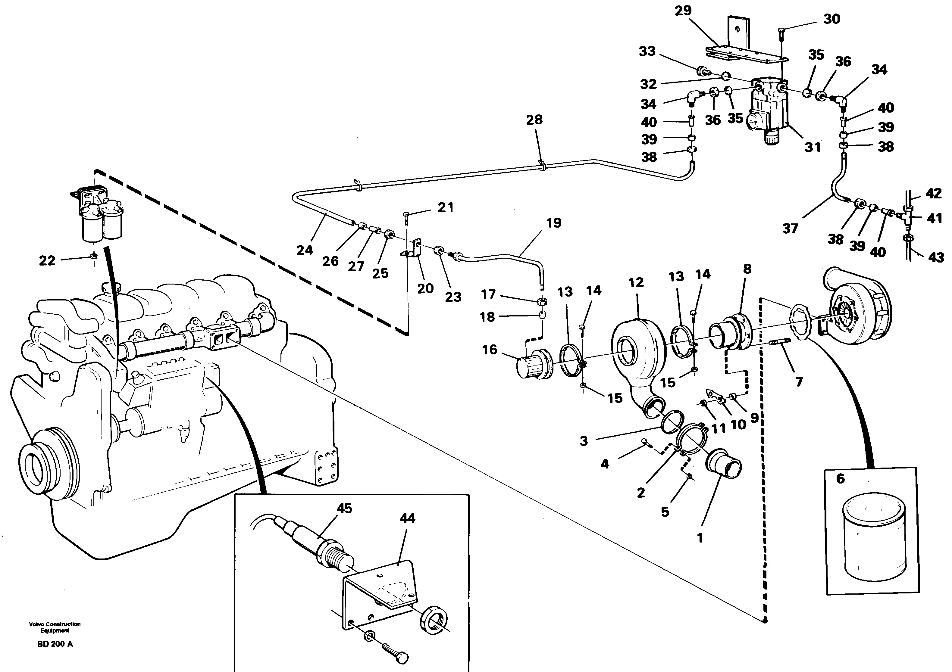 Схема запчастей Volvo A30 VOLVO BM VOLVO BM A30 - 81946 Exhaust brake 