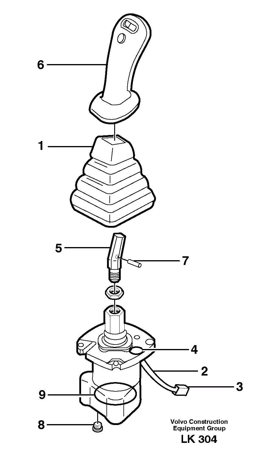 Схема запчастей Volvo EW140 - 66111 Control pressure valve EW140 SER NO 1001-1487