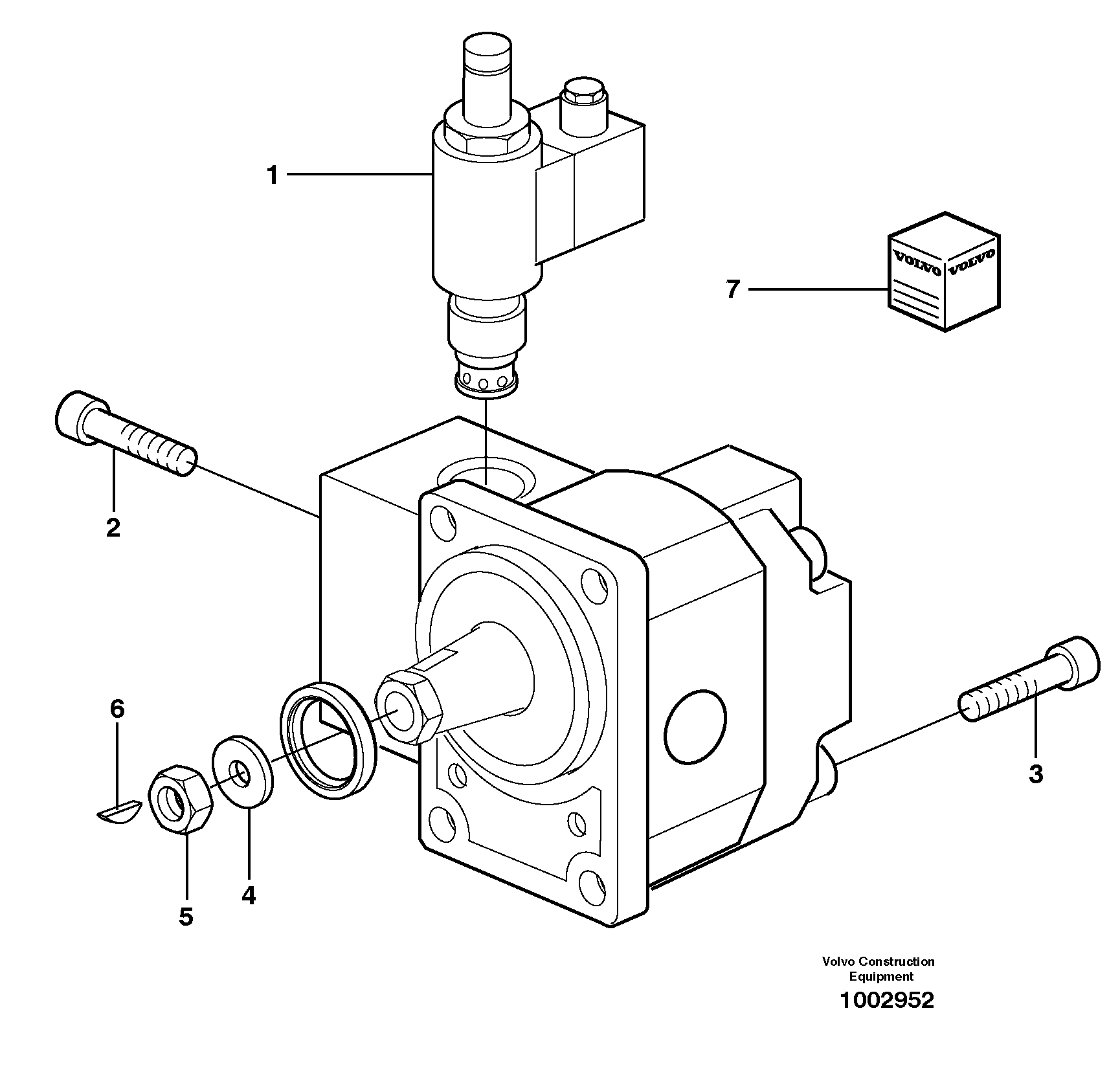 Схема запчастей Volvo EW140 - 32830 Гидромотор EW140 SER NO 1001-1487
