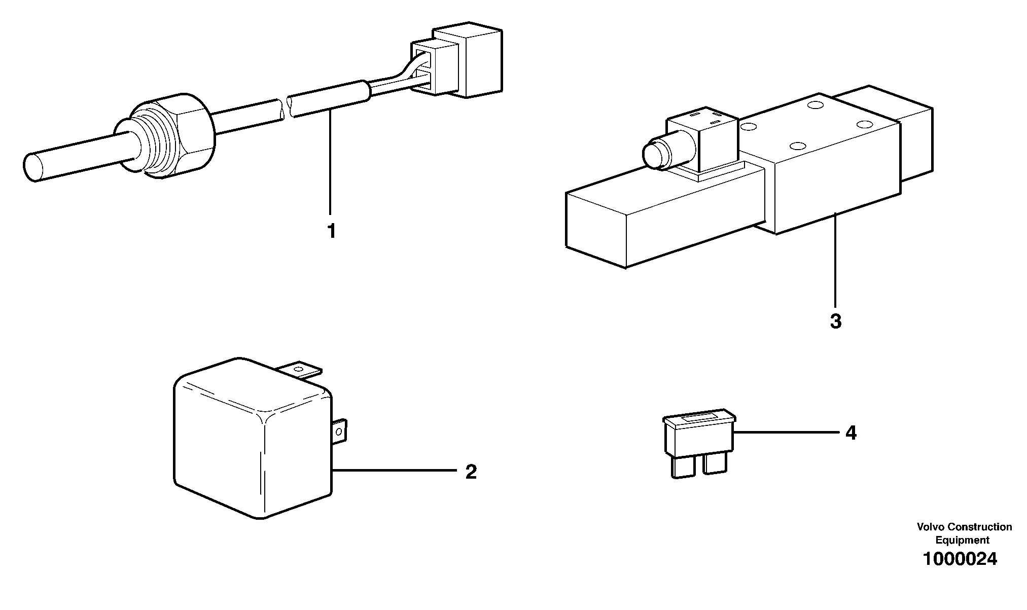 Схема запчастей Volvo EW140 - 68272 Level guards, sensor and relays EW140 SER NO 1001-1487