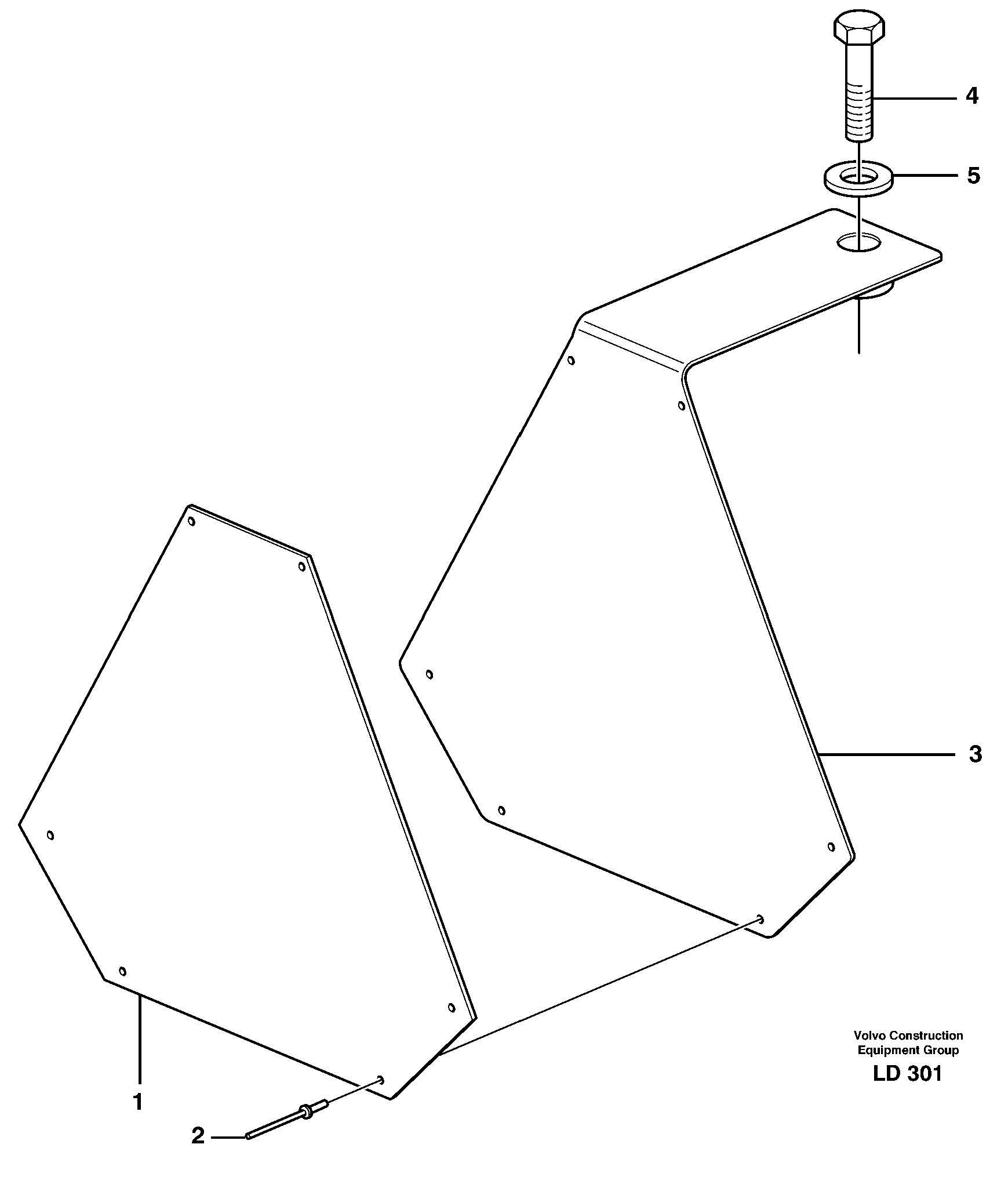 Схема запчастей Volvo EW160 - 27314 LGF - sign EW160 SER NO 1001-1912