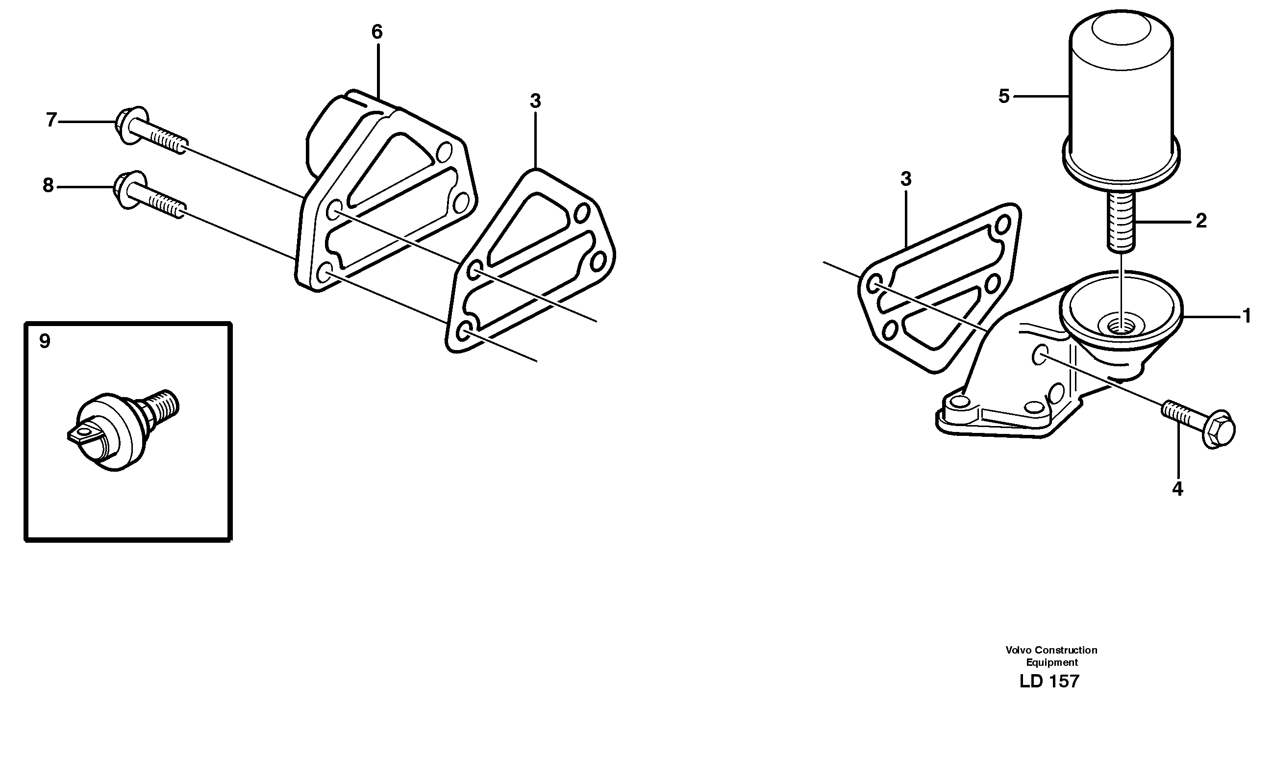 Схема запчастей Volvo EW160 - 31005 Фильтр масляный EW160 SER NO 1001-1912