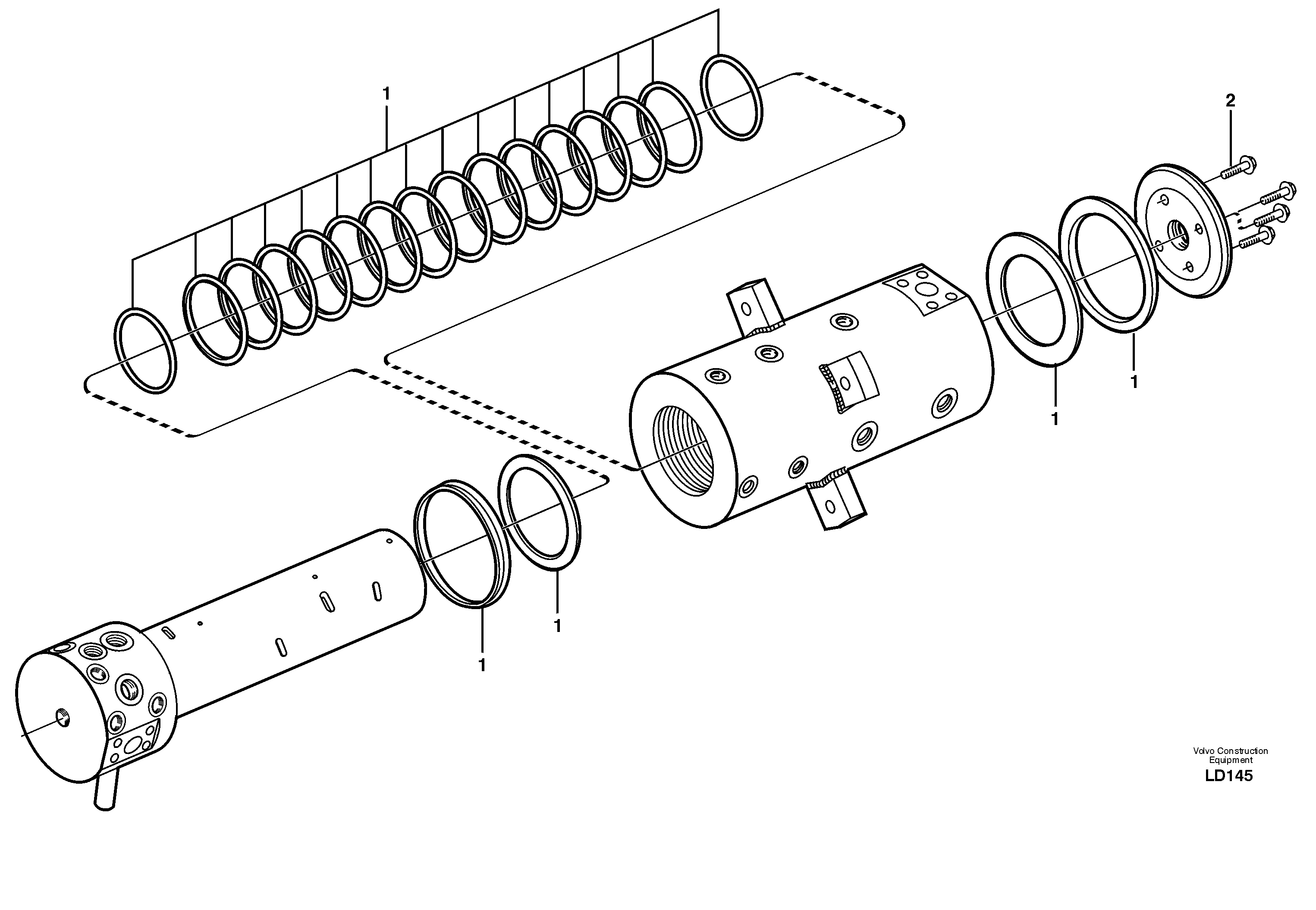 Схема запчастей Volvo EW160 - 26513 Шарнир поворотный EW160 SER NO 1001-1912