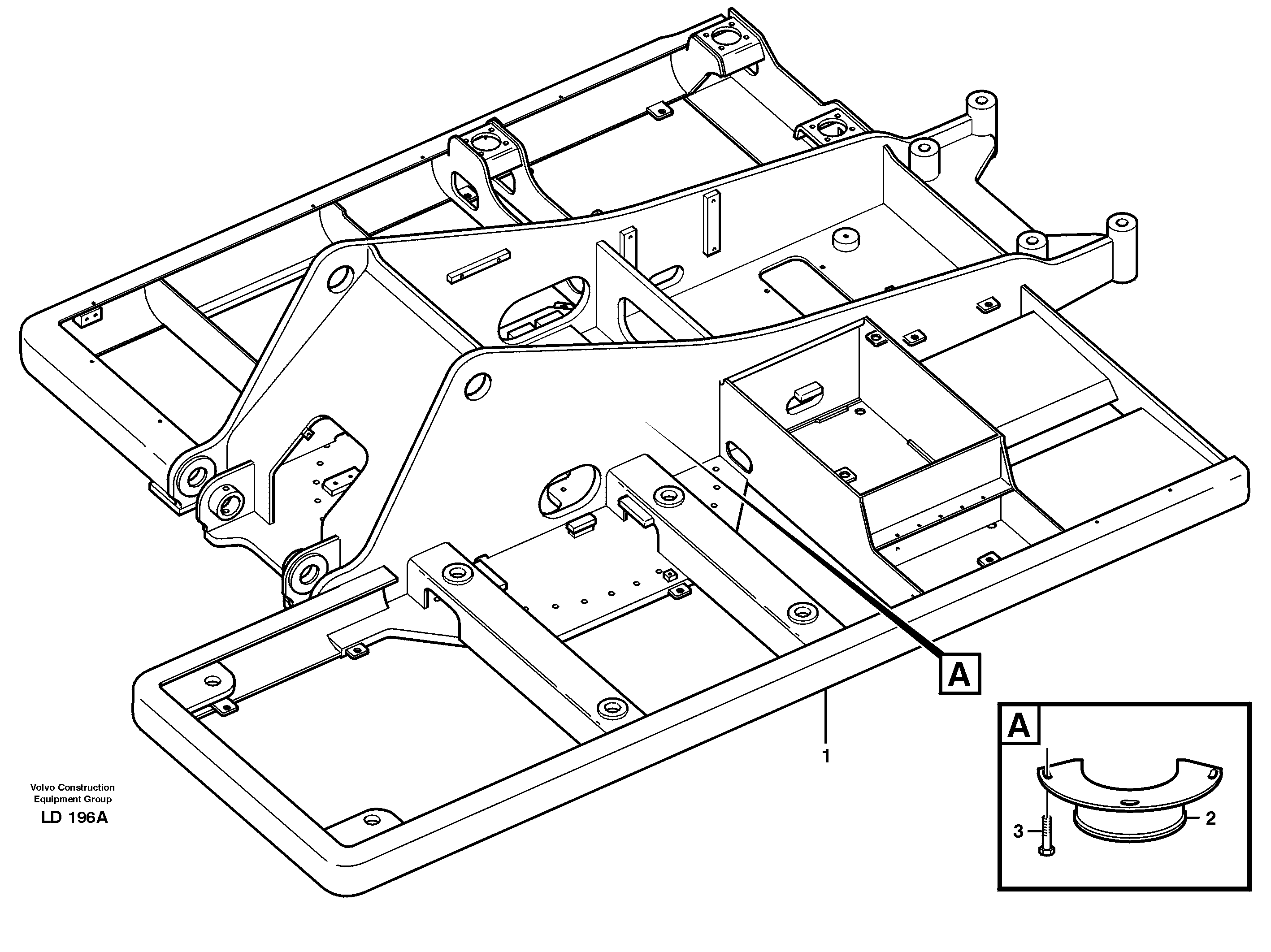 Схема запчастей Volvo EW160 - 54986 Superstructure EW160 SER NO 1001-1912
