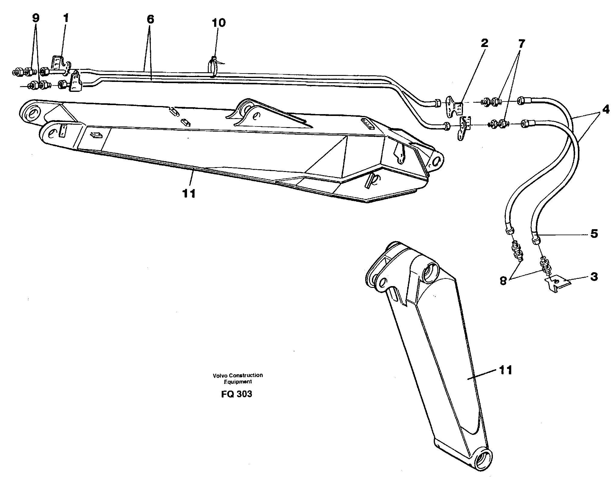 Схема запчастей Volvo EC130 - 45738 Grab/clamshell equipment for adjustable boom EC130 ?KERMAN ?KERMAN EC130 SER NO - 103