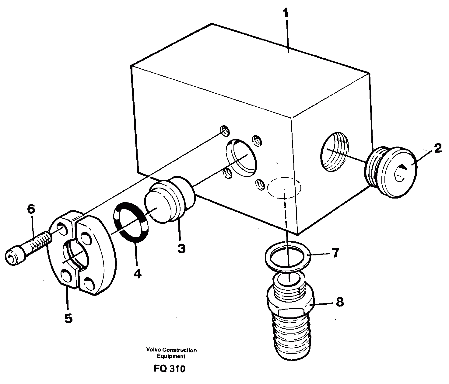Схема запчастей Volvo EC130 - 52590 Адаптер EC130 ?KERMAN ?KERMAN EC130 SER NO - 103