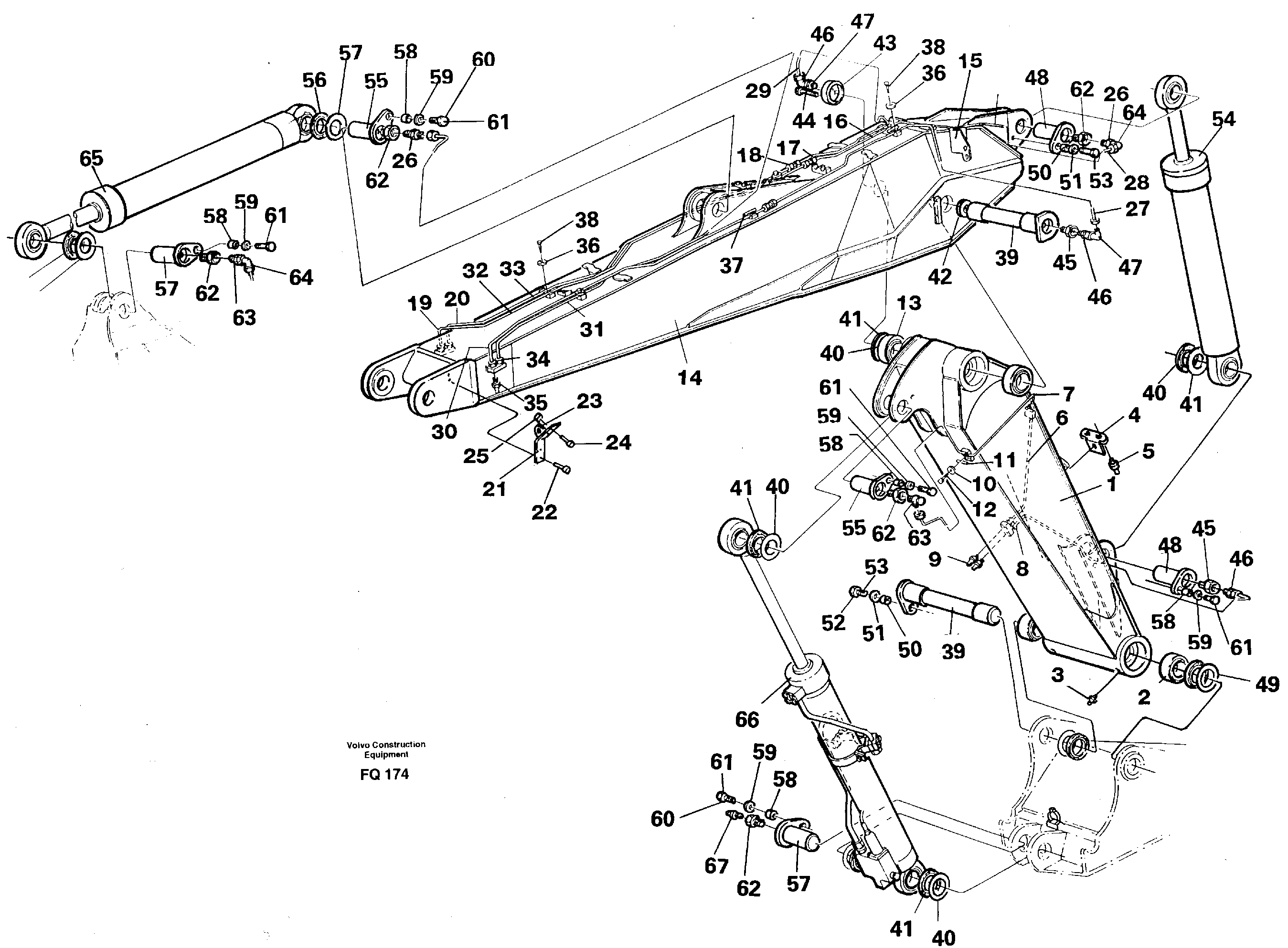 Схема запчастей Volvo EC130 - 43282 Adjustable boom EC130 ?KERMAN ?KERMAN EC130 SER NO - 103