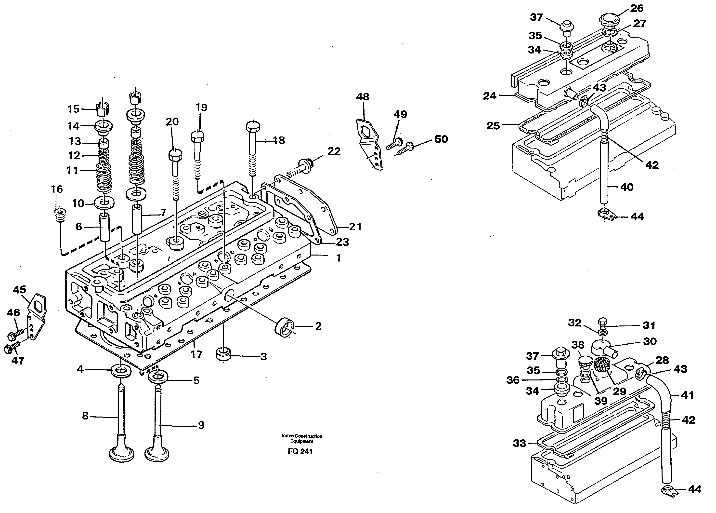Схема запчастей Volvo EC130 - 48838 Головка блока цилиндров EC130 ?KERMAN ?KERMAN EC130 SER NO - 103