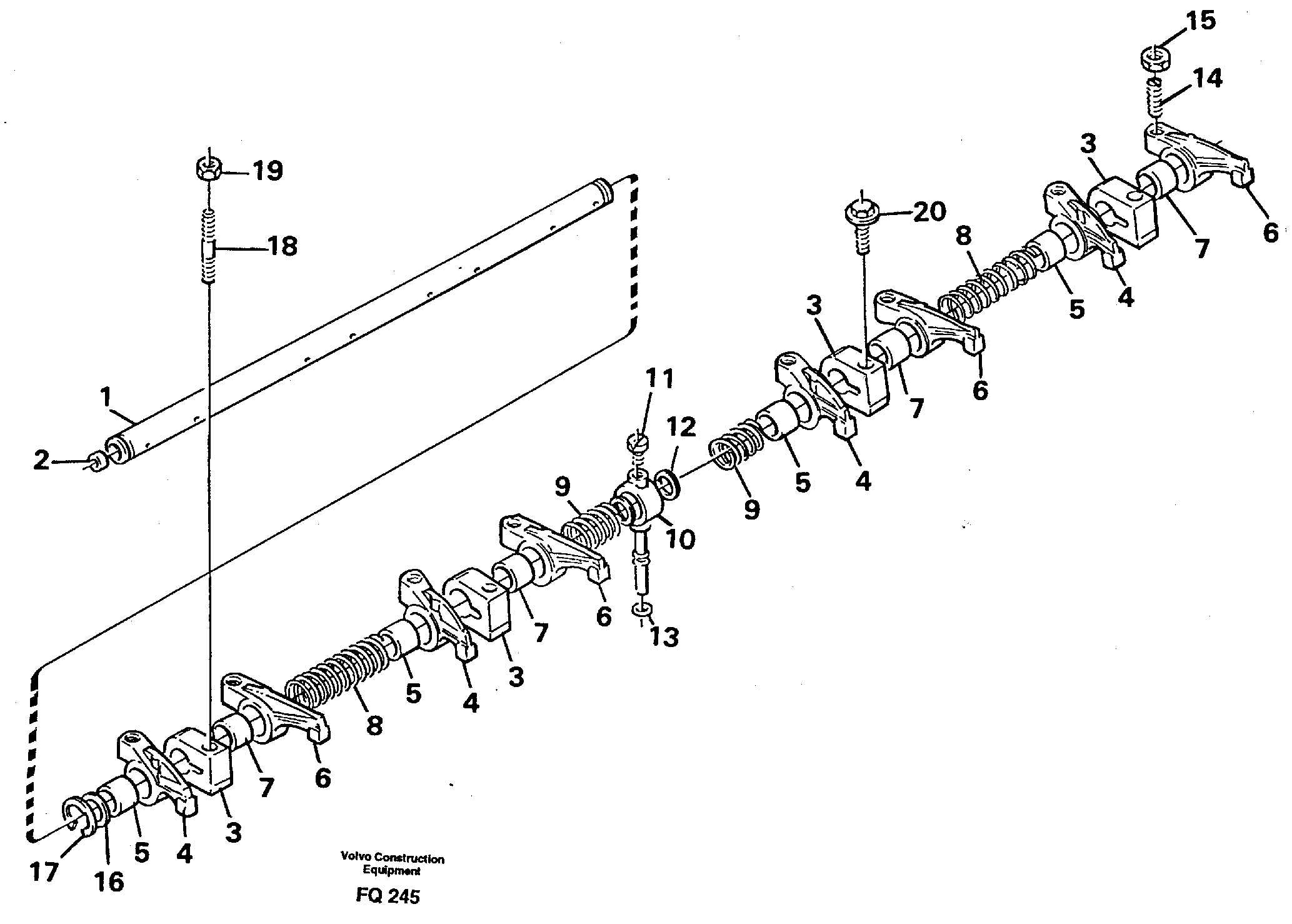 Схема запчастей Volvo EC130 - 8465 Valve mechanism EC130 ?KERMAN ?KERMAN EC130 SER NO - 103