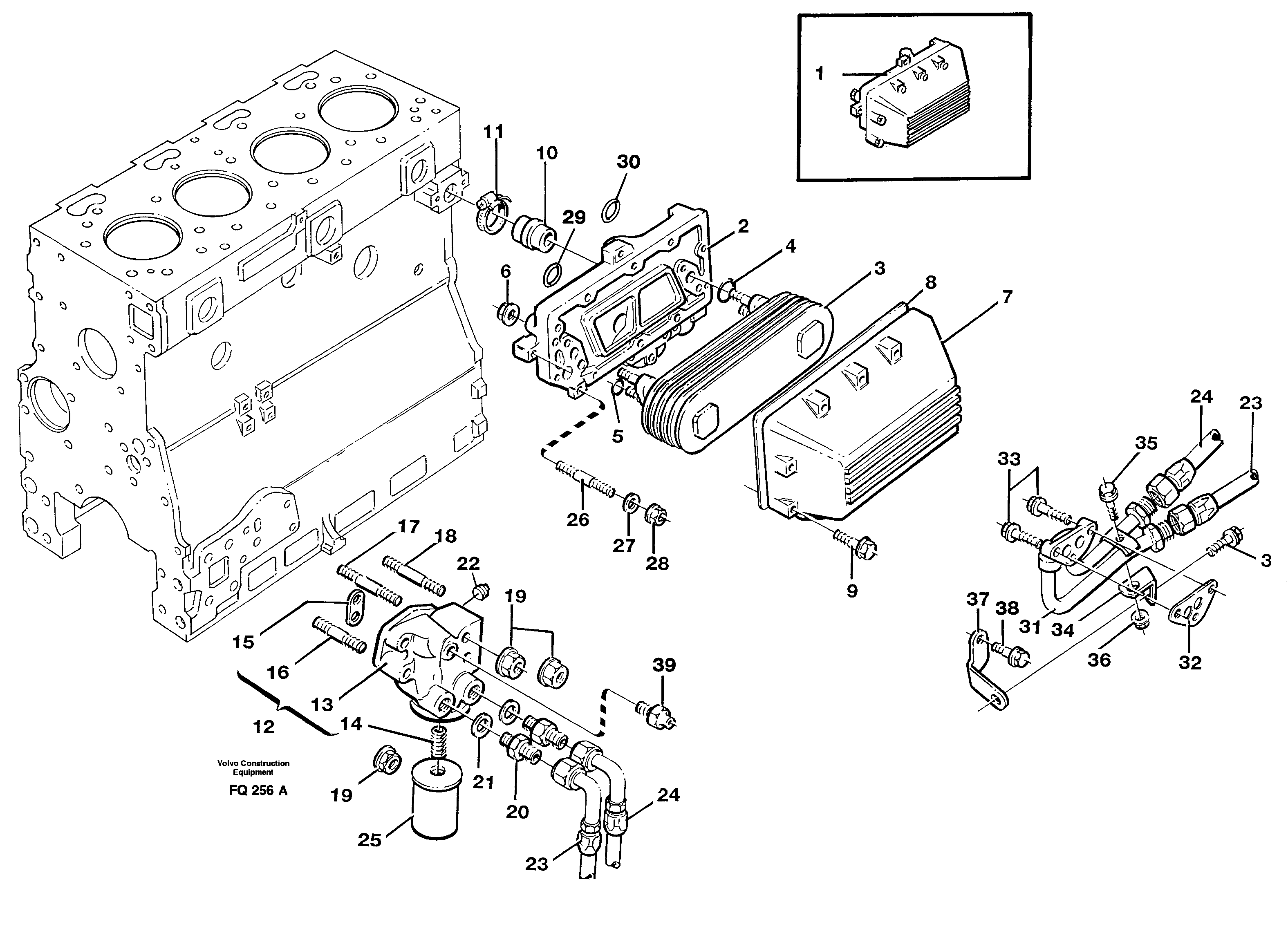 Схема запчастей Volvo EC130 - 84790 Масляный радиатор EC130 ?KERMAN ?KERMAN EC130 SER NO - 103