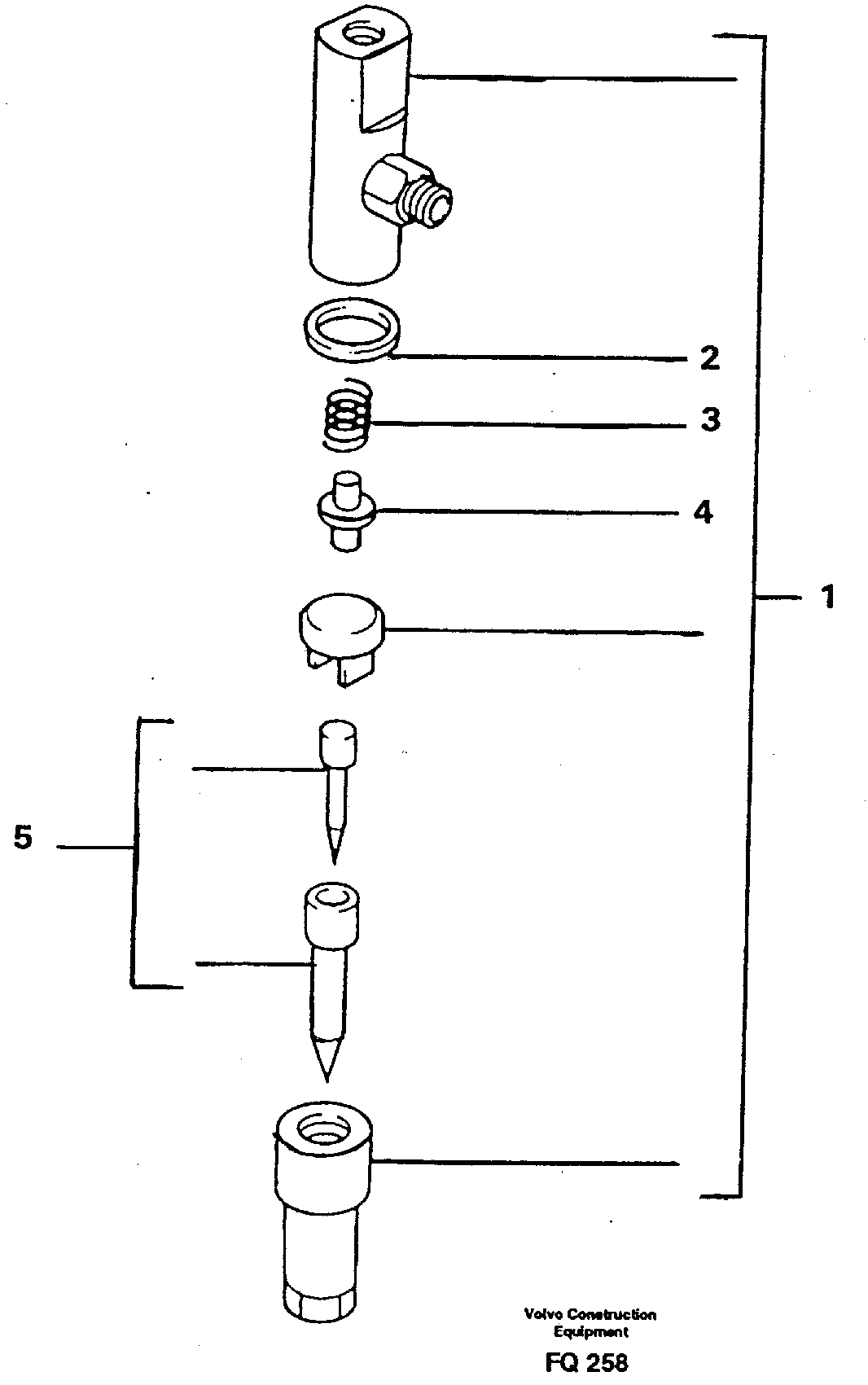 Схема запчастей Volvo EC130 - 15630 Форсунка топливная (инжектор) EC130 ?KERMAN ?KERMAN EC130 SER NO - 103
