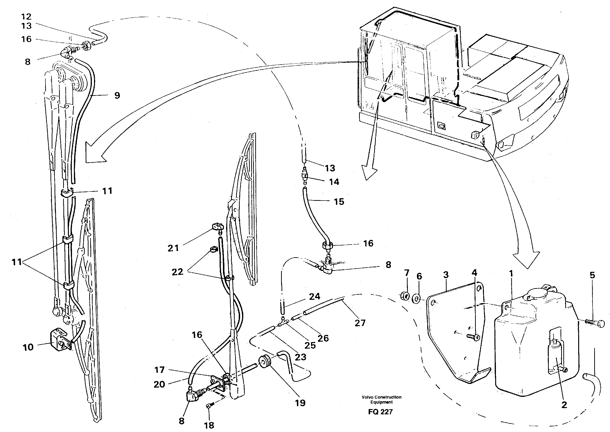 Схема запчастей Volvo EC130 - 51716 Шайба лобового стекла (ветрового) EC130 ?KERMAN ?KERMAN EC130 SER NO - 103