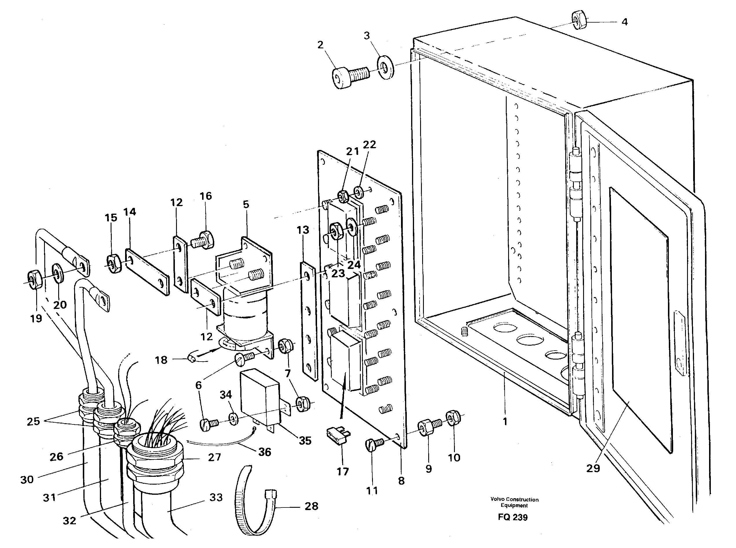 Схема запчастей Volvo EC130 - 8801 Main fuse box EC130 ?KERMAN ?KERMAN EC130 SER NO - 103