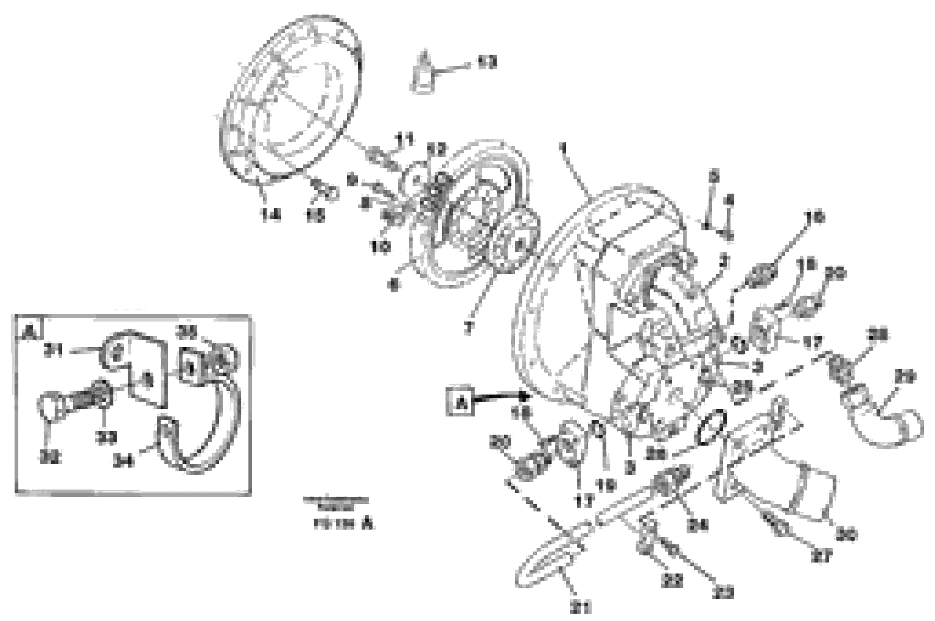 Схема запчастей Volvo EC130 - 66396 Pump gear box with assemblying parts EC130 ?KERMAN ?KERMAN EC130 SER NO - 103