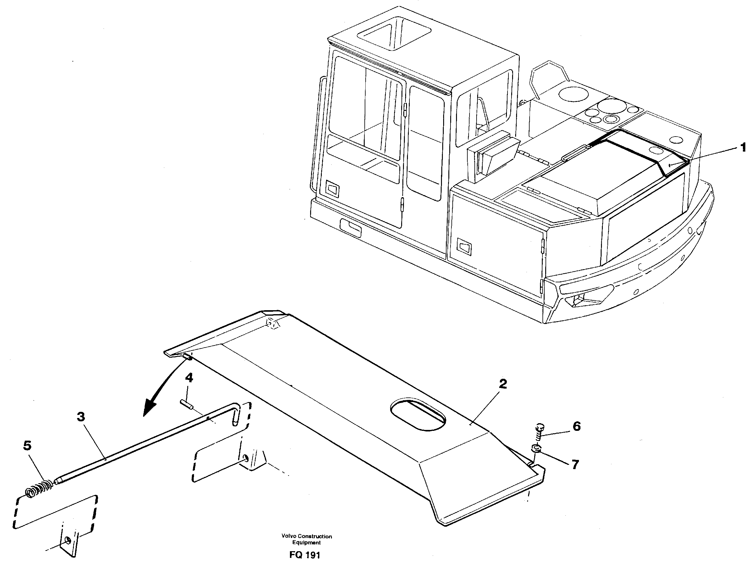 Схема запчастей Volvo EC130 - 24997 Engine hatch, Rh EC130 ?KERMAN ?KERMAN EC130 SER NO - 103