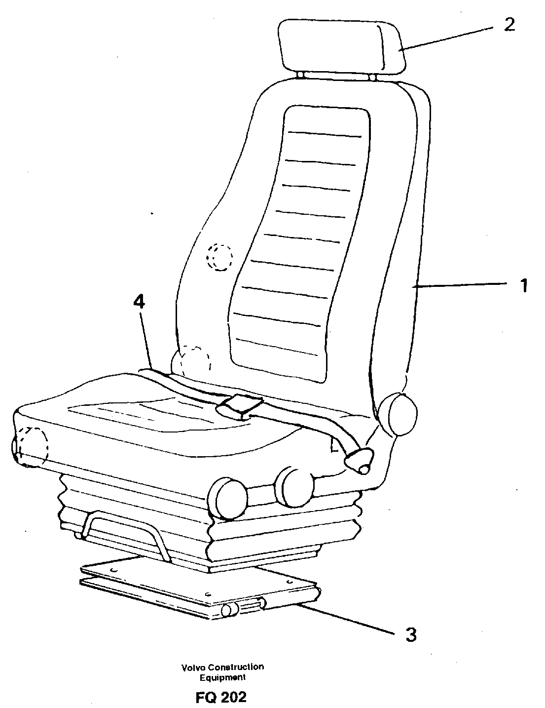 Схема запчастей Volvo EC130 - 25003 Operator seat Viking EC130 ?KERMAN ?KERMAN EC130 SER NO - 103
