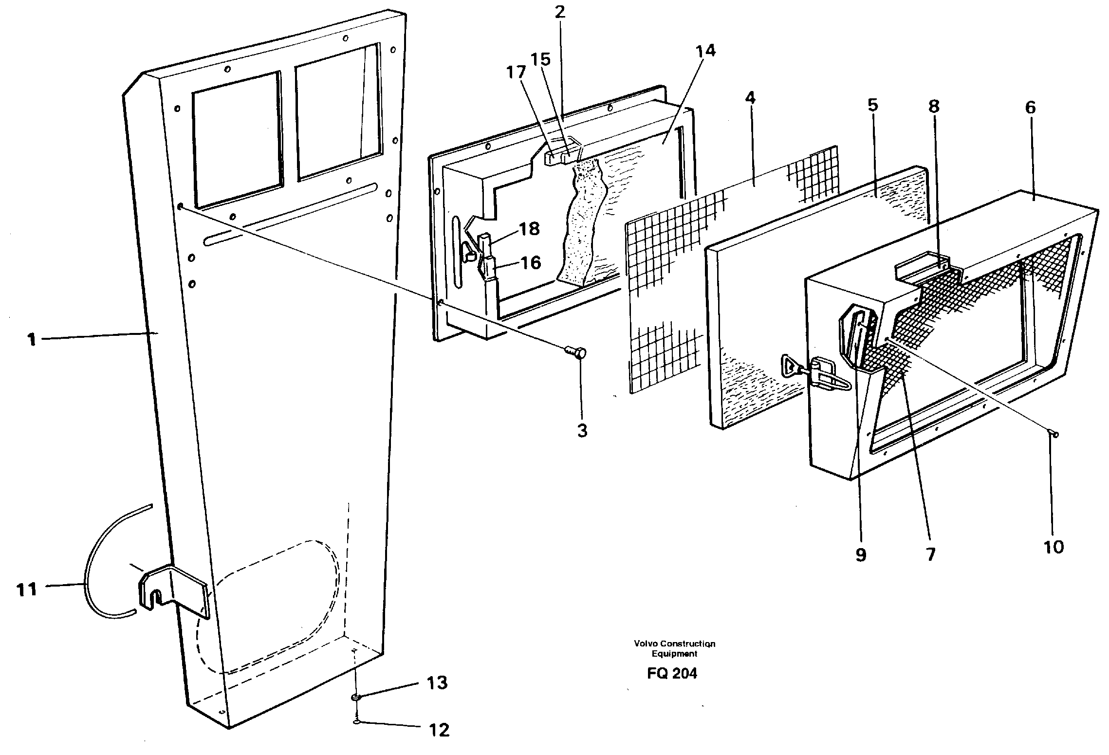 Схема запчастей Volvo EC130 - 25005 Air inlet EC130 ?KERMAN ?KERMAN EC130 SER NO - 103