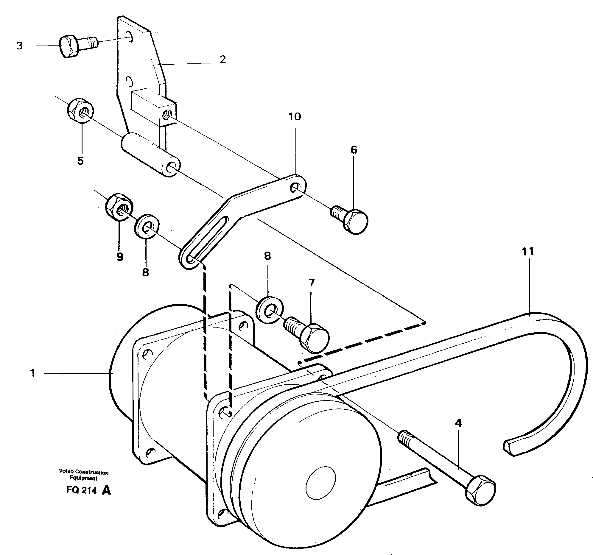 Схема запчастей Volvo EC130 - 38228 Compressor with fitting parts Cooling agent R134 A EC130 ?KERMAN ?KERMAN EC130 SER NO - 103