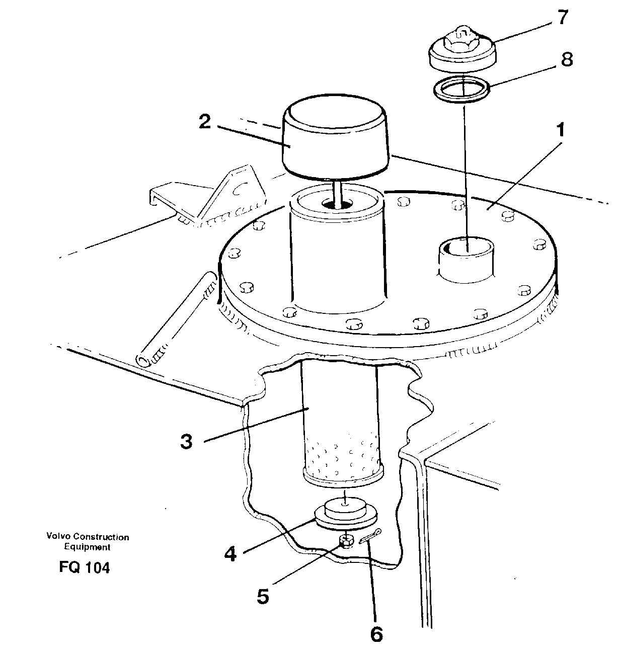 Схема запчастей Volvo EC130 - 30680 Cover for fuel tank EC130 ?KERMAN ?KERMAN EC130 SER NO - 103