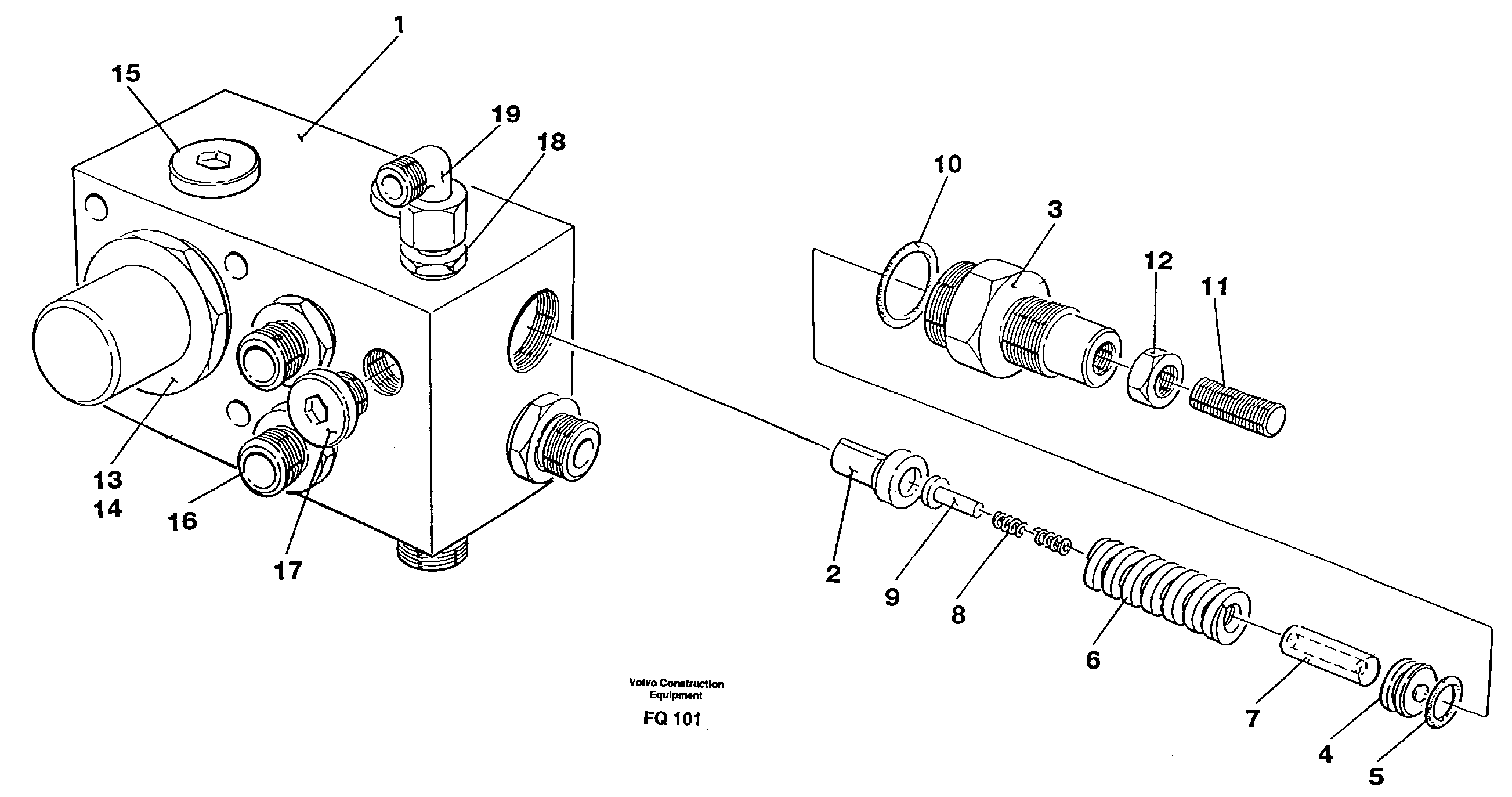 Схема запчастей Volvo EC130 - 42437 Tank connection EC130 ?KERMAN ?KERMAN EC130 SER NO - 103