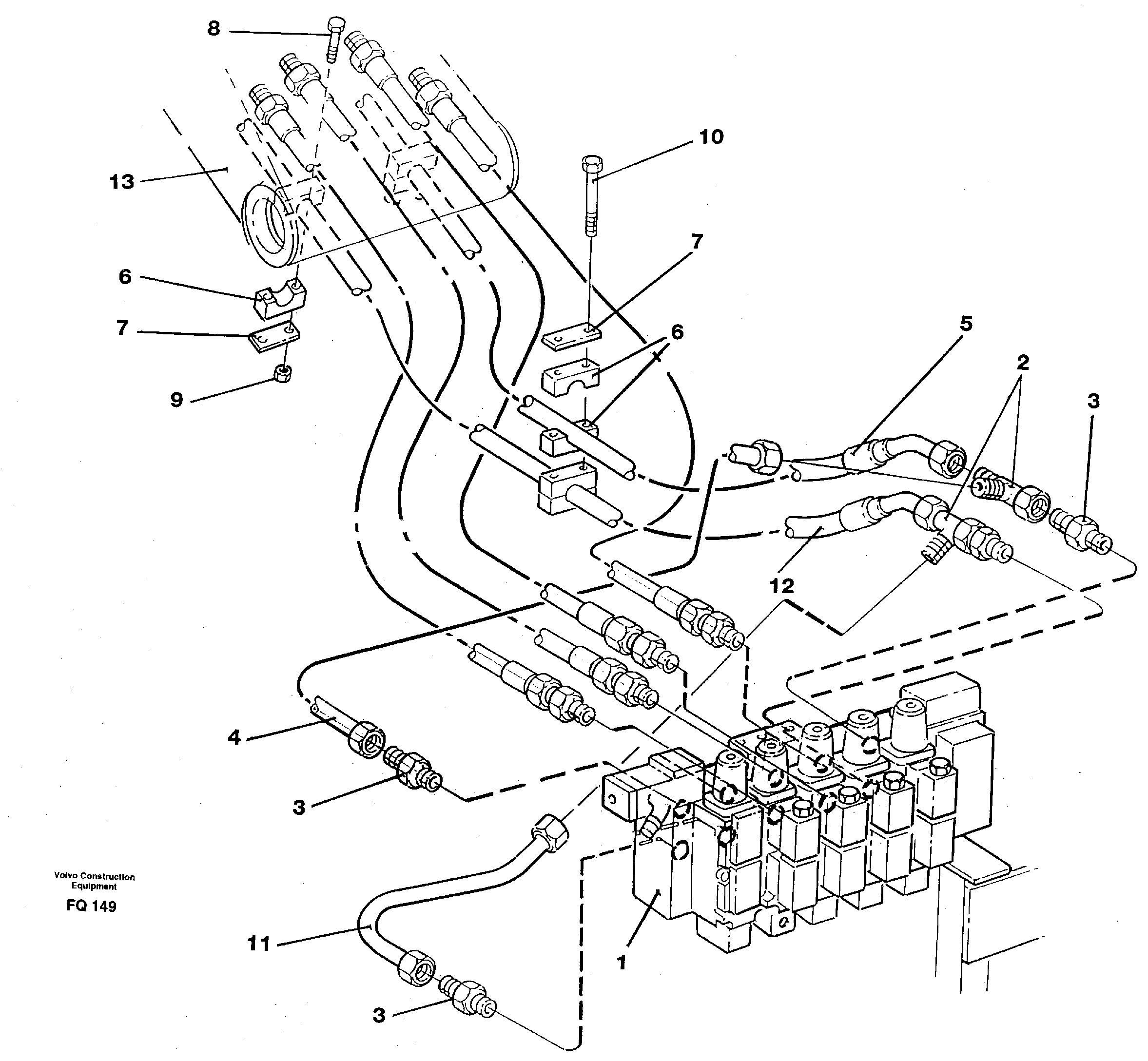 Схема запчастей Volvo EC130 - 8300 Hydraulic system, boom EC130 ?KERMAN ?KERMAN EC130 SER NO - 103