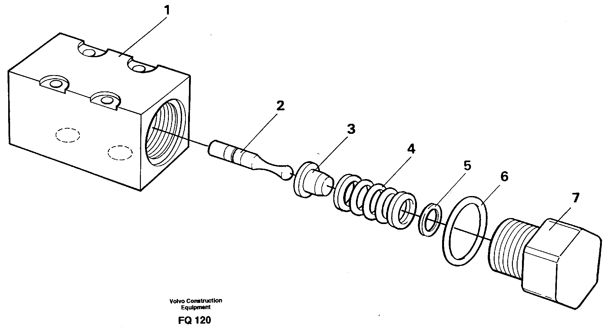 Схема запчастей Volvo EC130 - 10789 Pressure limiting valve EC130 ?KERMAN ?KERMAN EC130 SER NO - 103