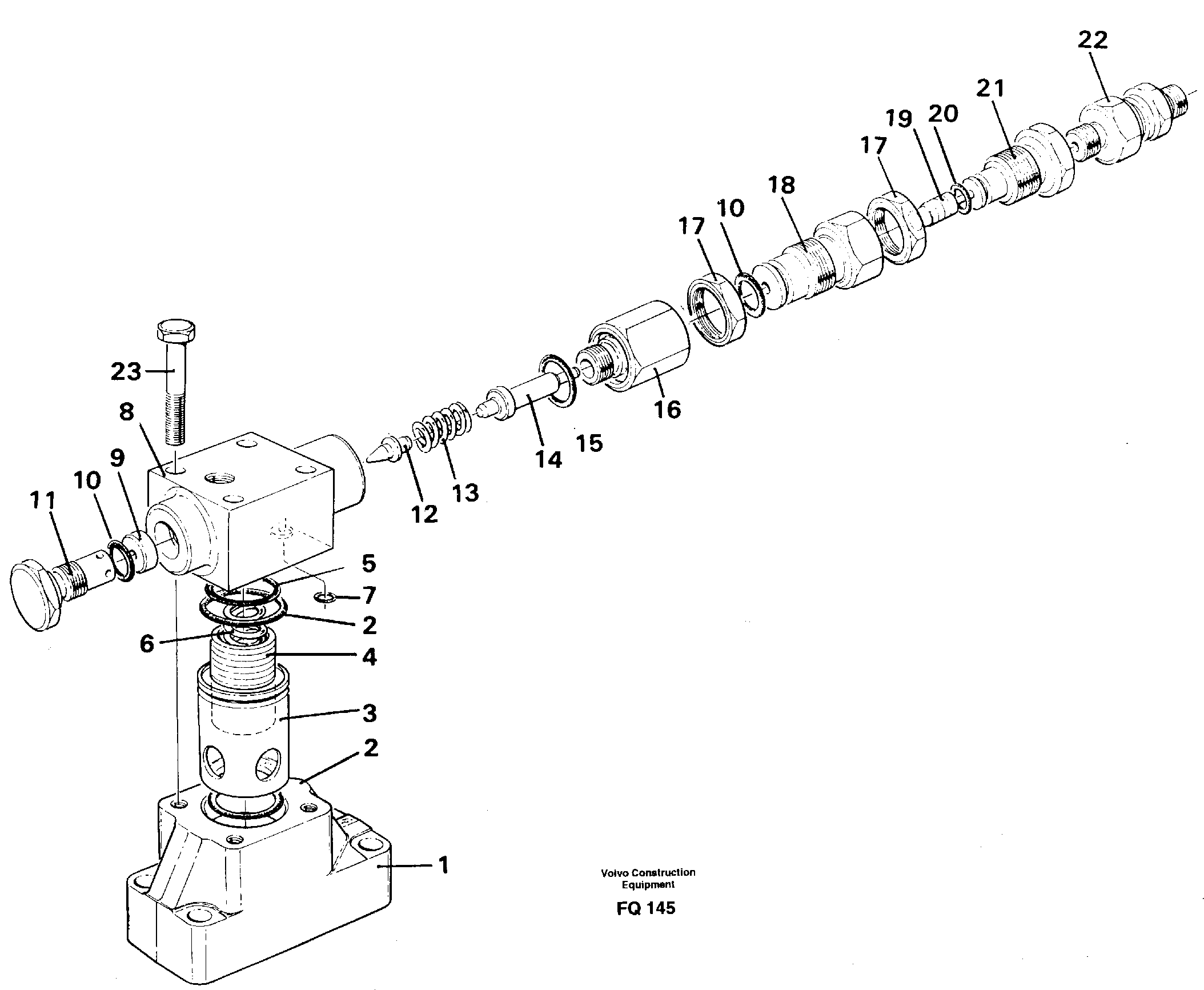 Схема запчастей Volvo EC130 - 42614 Pressure limiting valve EC130 ?KERMAN ?KERMAN EC130 SER NO - 103