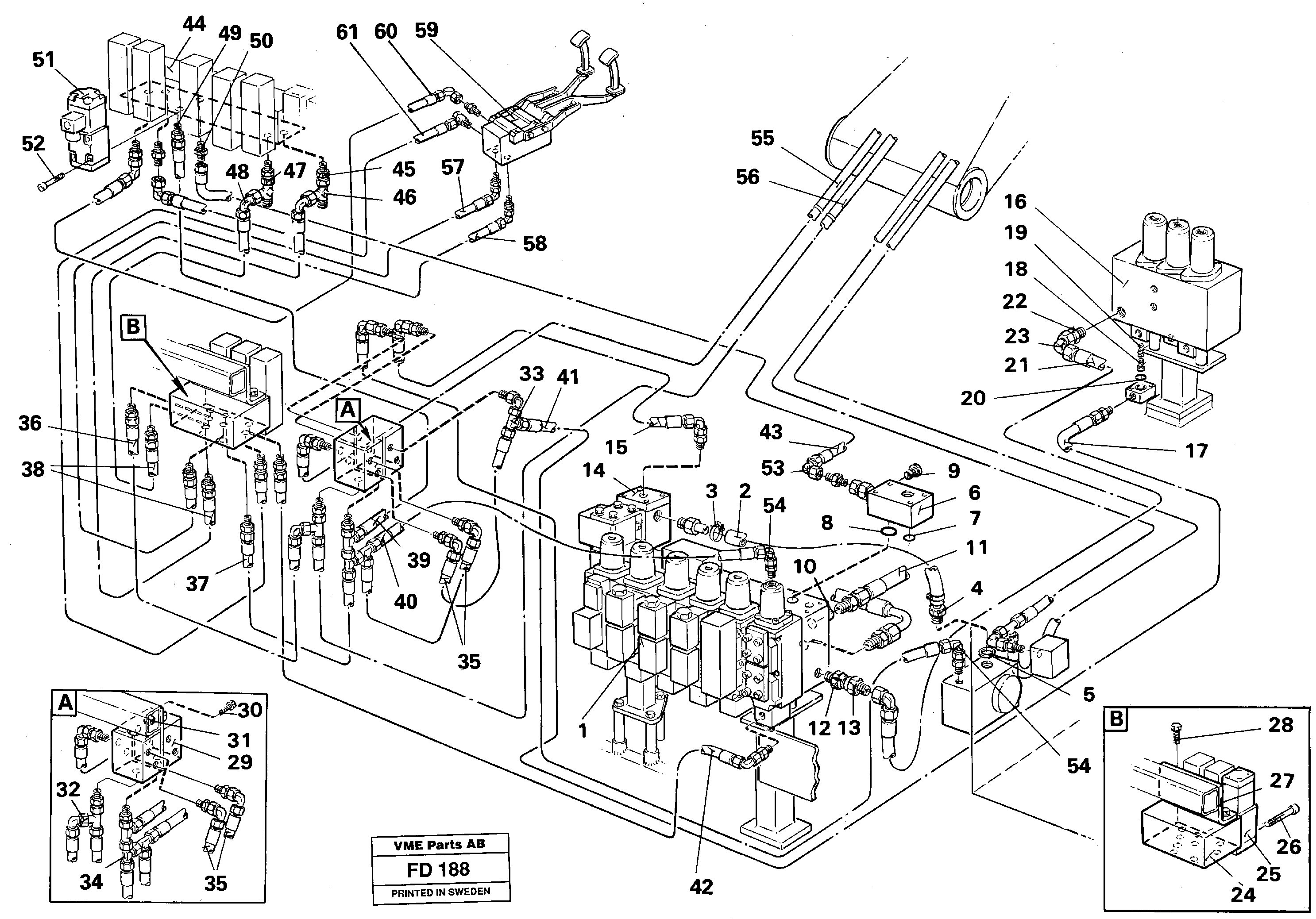 Схема запчастей Volvo EW150 - 29866 Grab bucket, adjustable boom base machine EW150 ?KERMAN ?KERMAN EW150 SER NO - 318