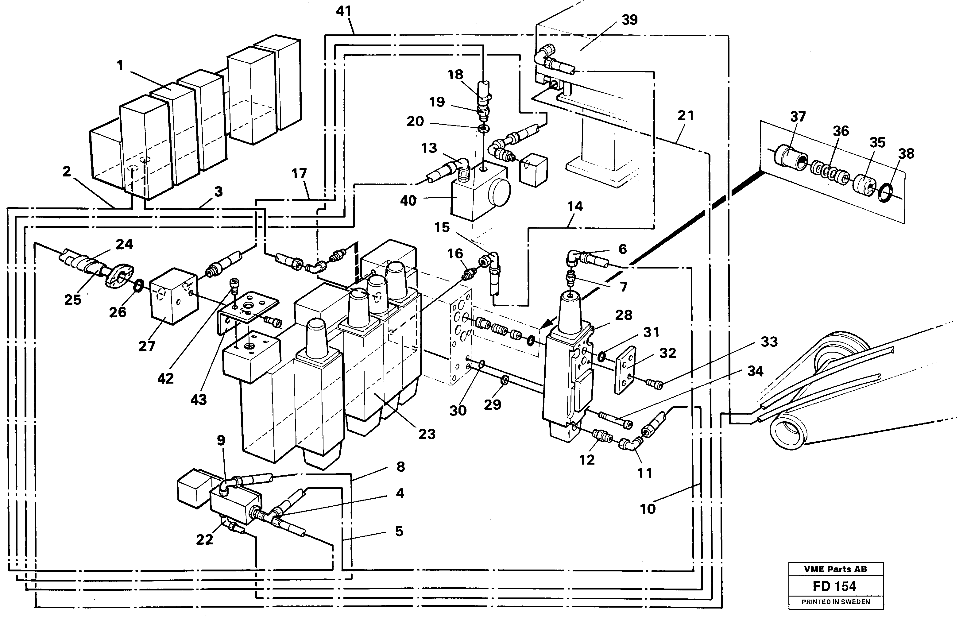 Схема запчастей Volvo EW150 - 55860 Hammer,base maskin EW150 ?KERMAN ?KERMAN EW150 SER NO - 318