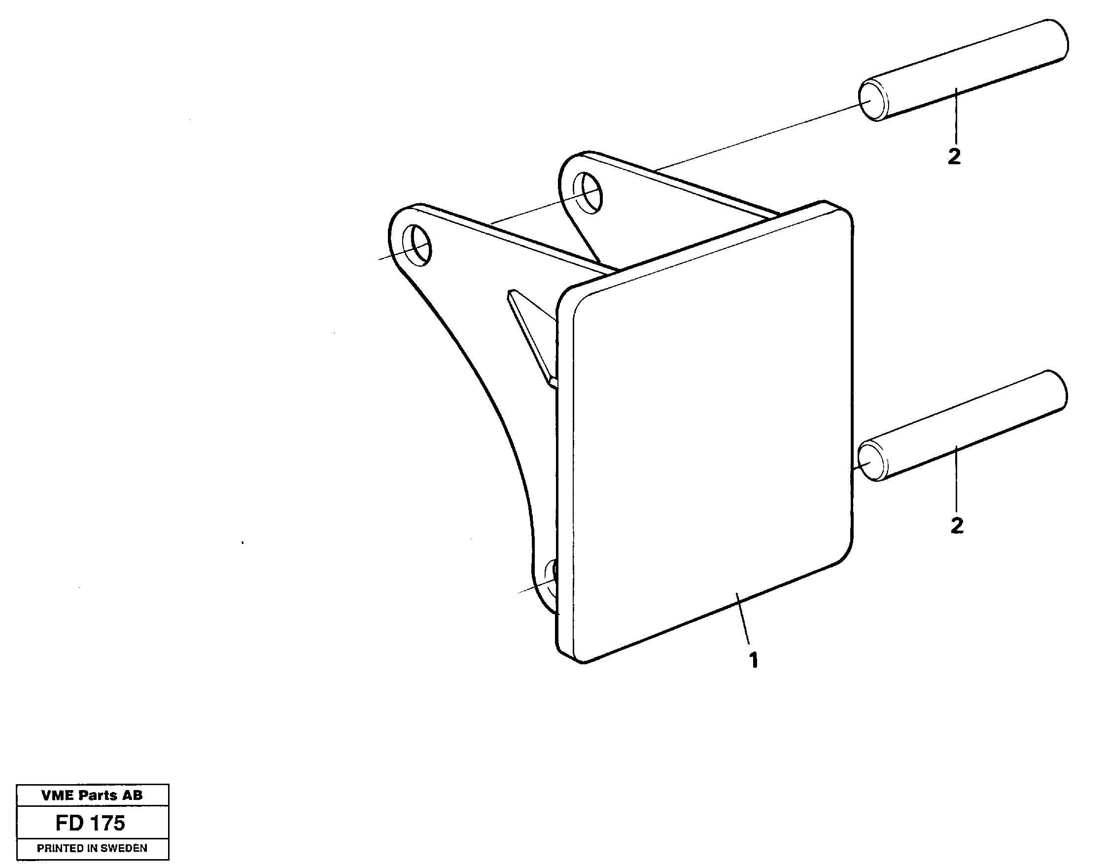 Схема запчастей Volvo EW150 - 25992 Hammer plate EW150 ?KERMAN ?KERMAN EW150 SER NO - 318